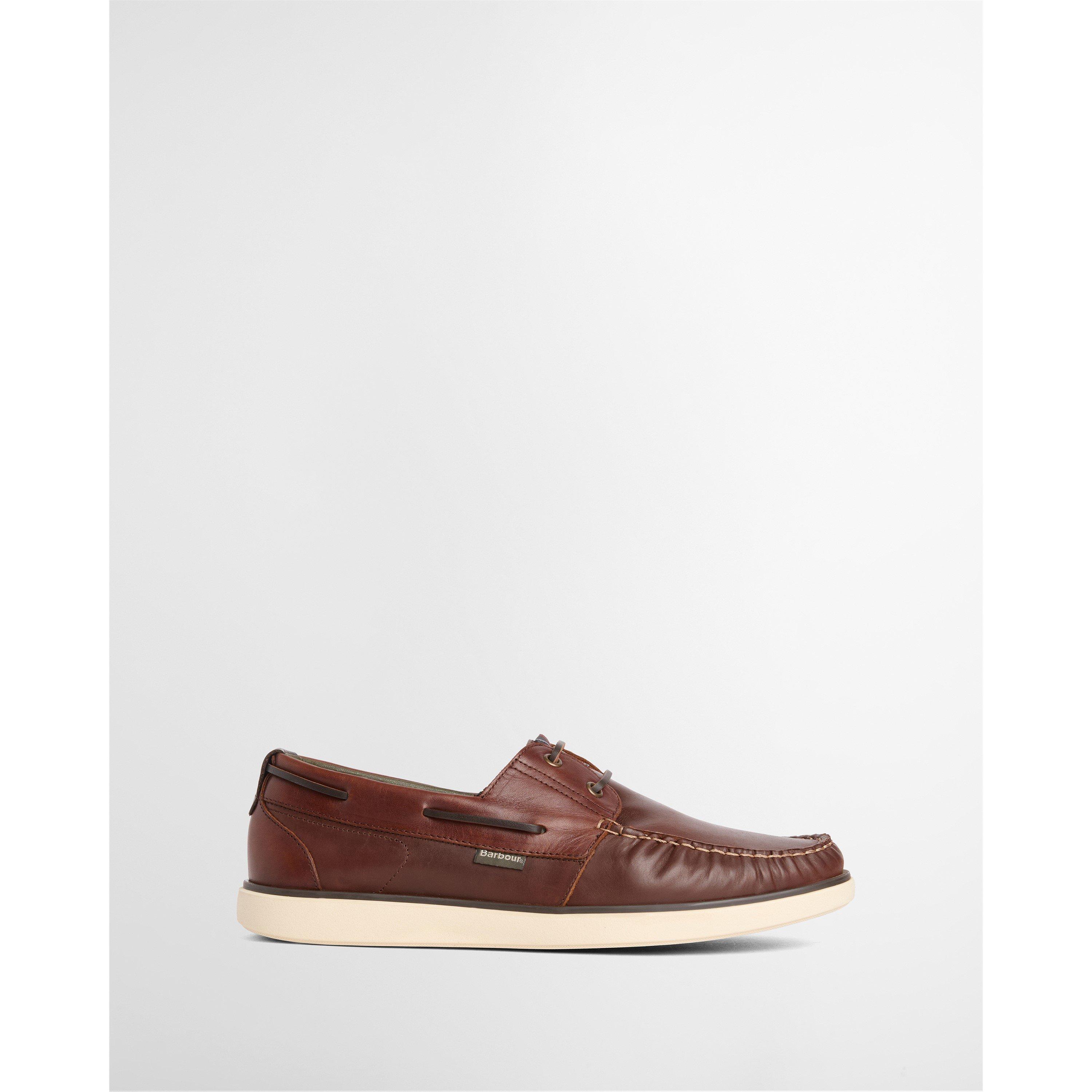 Barbour Men's Rothley Boat Shoes - Br77 Dark Brown - 9 (43)