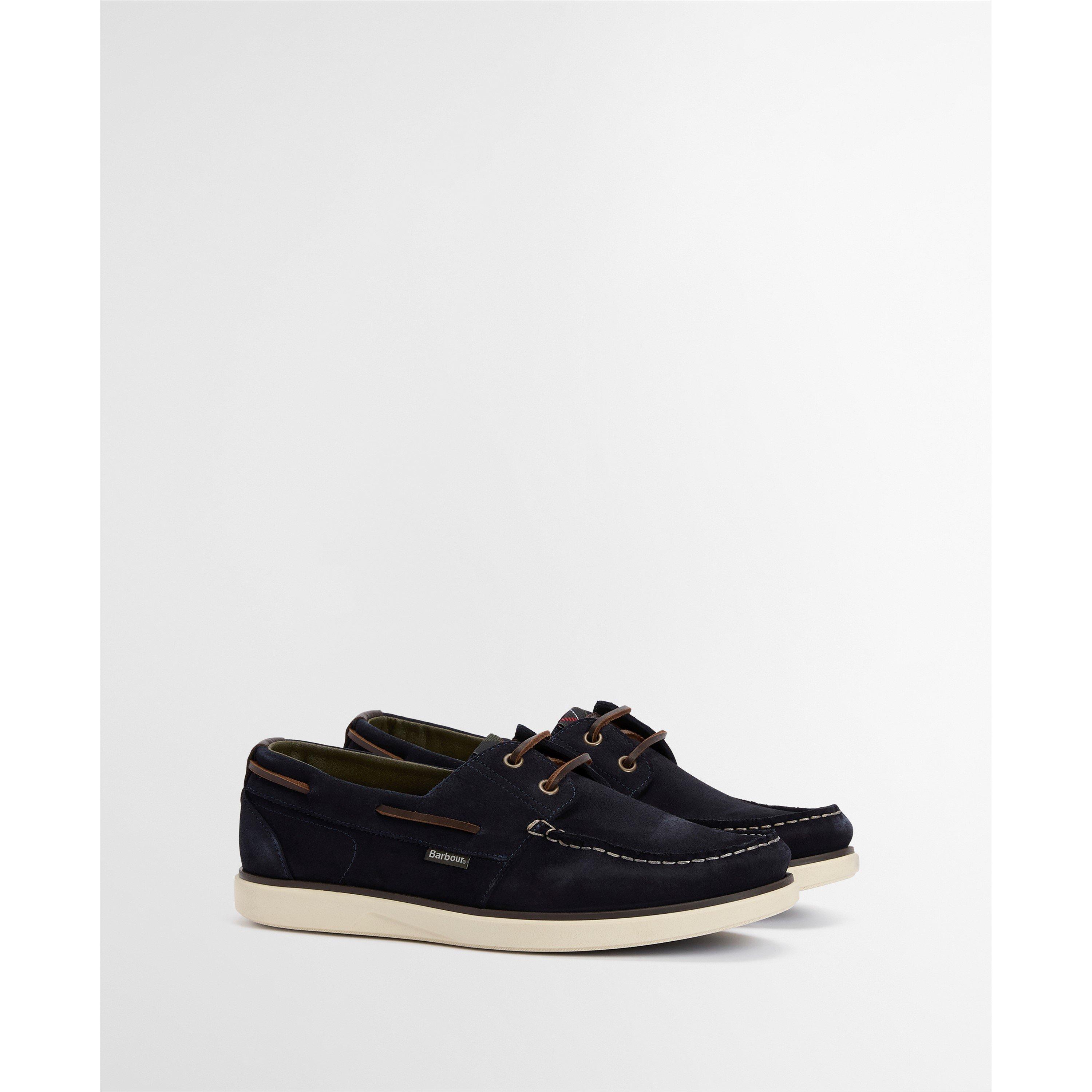 Navy Suede - Barbour - Mens Rothley Boat Shoes - 2