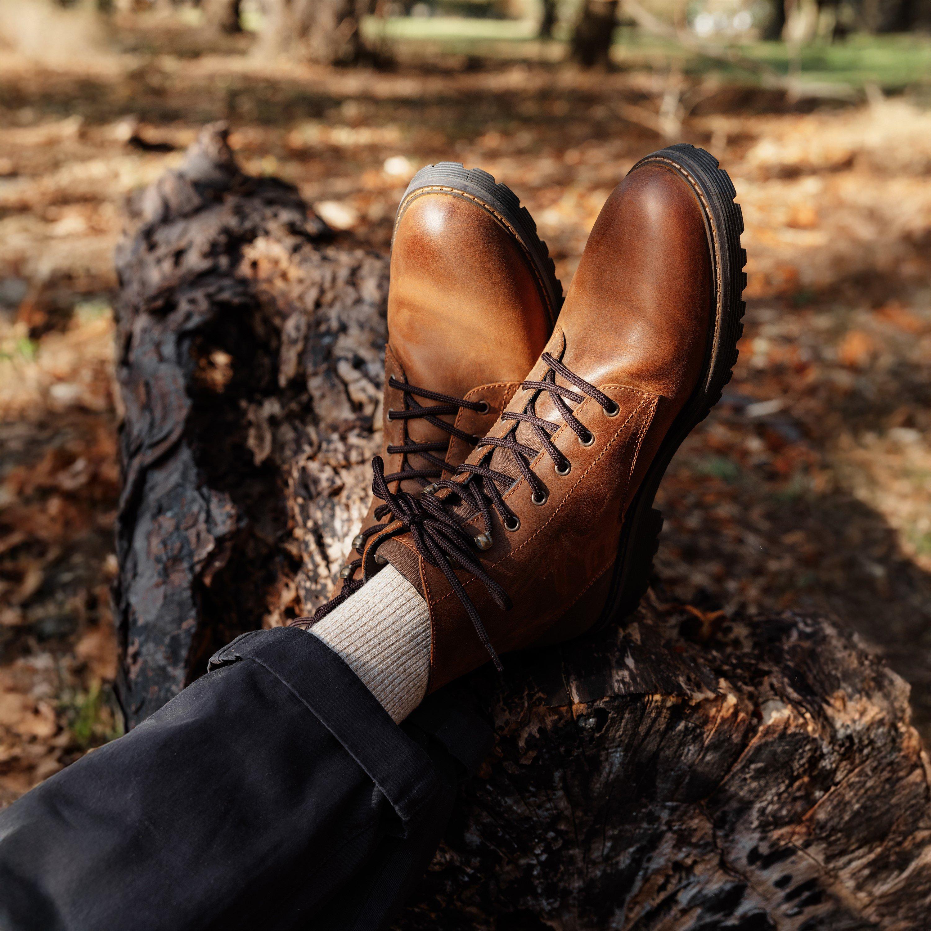 Teak BR76 - Barbour - Harvey Derby Boots - 7