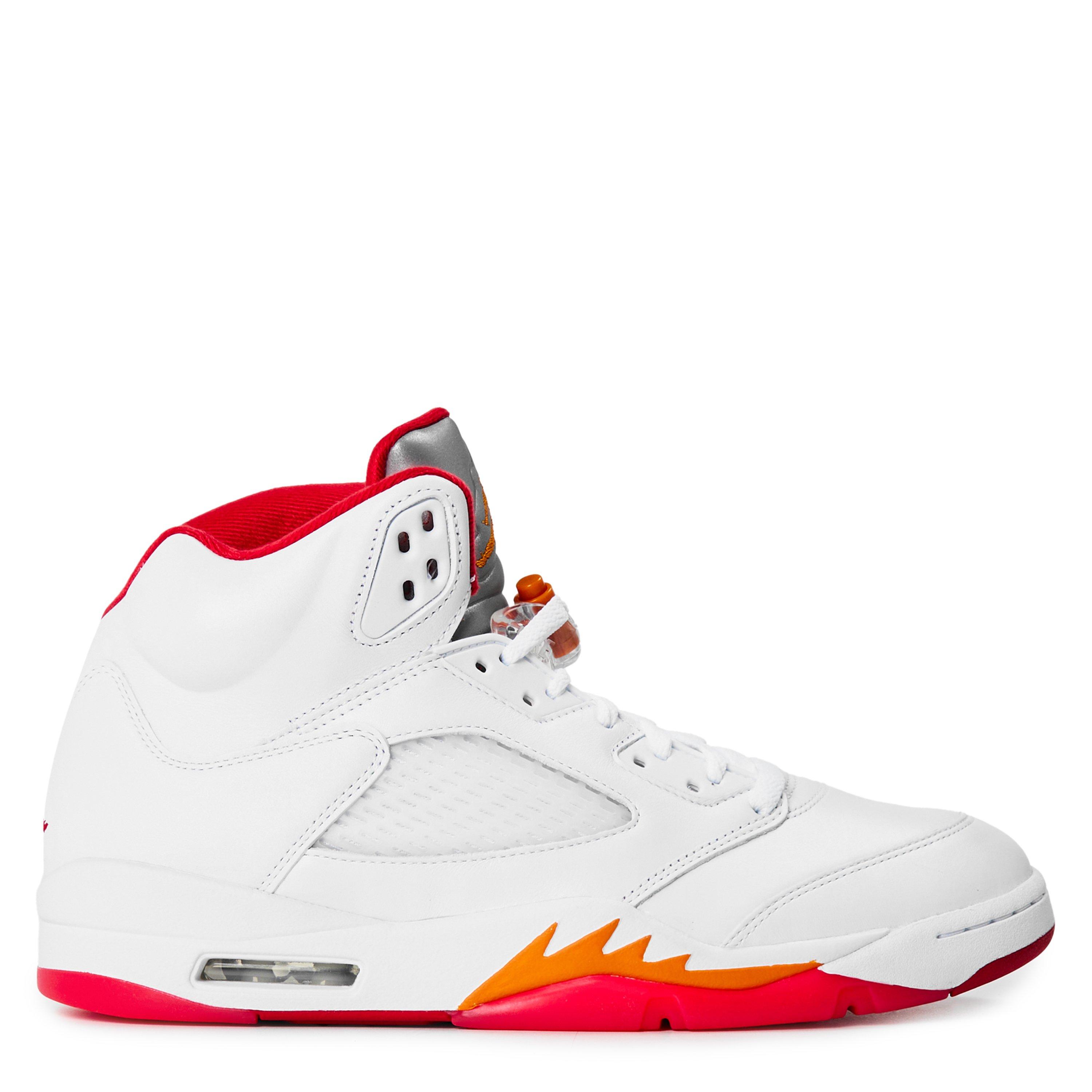 White/Fire Red - Air Jordan - Air Jordan 5 Retro Fire Red - 1