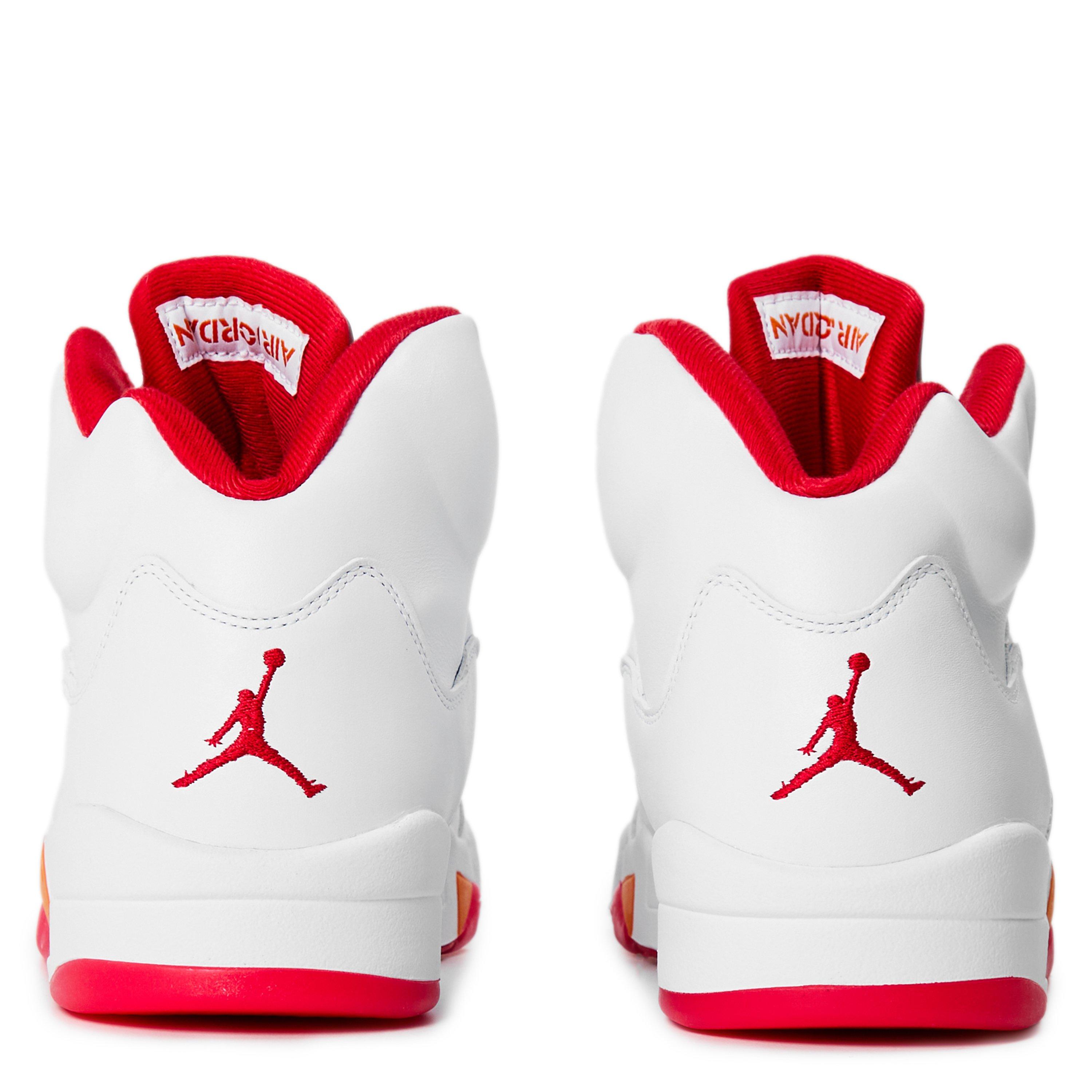 White/Fire Red - Air Jordan - Air Jordan 5 Retro Fire Red - 3