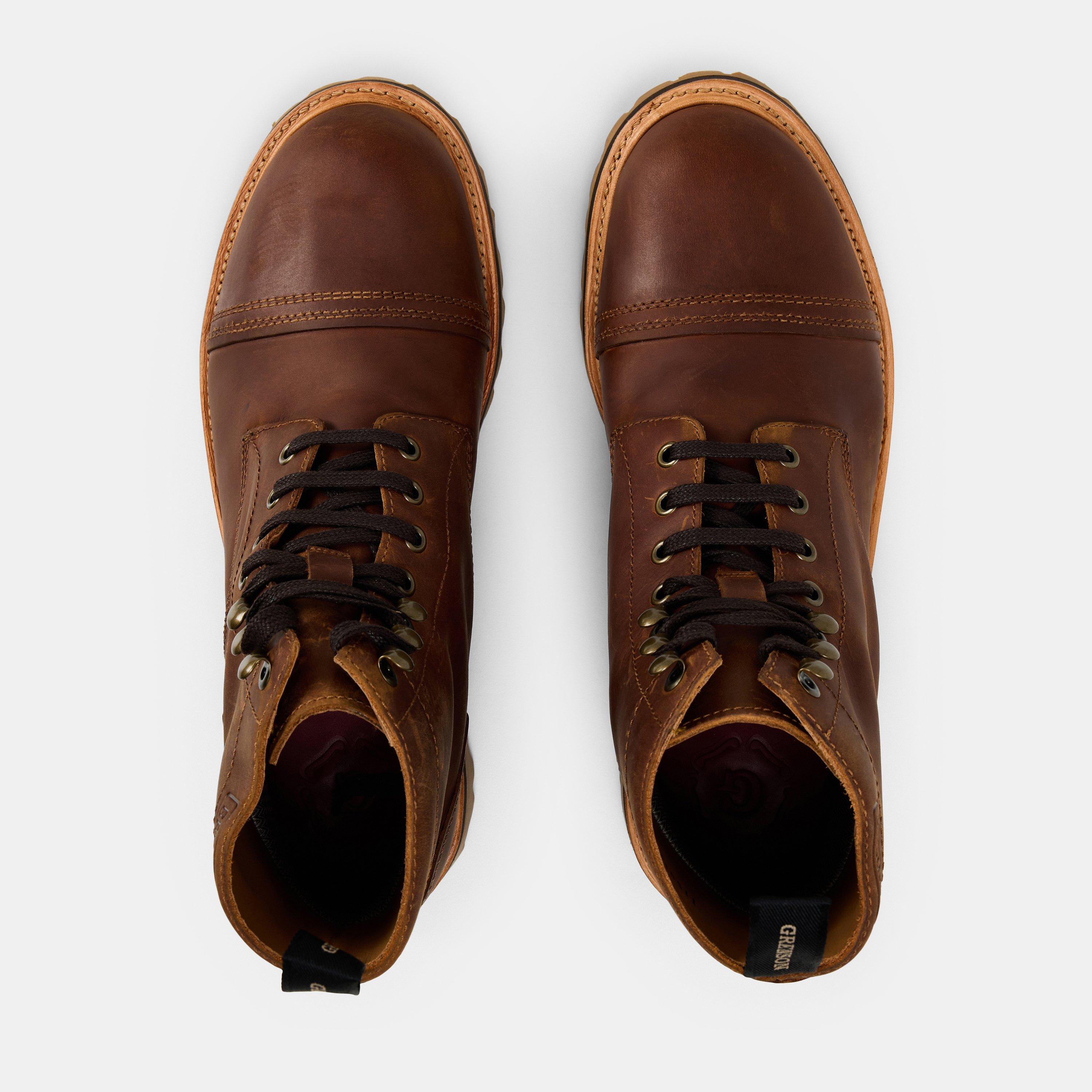 Dark Tan - Grenson - Men's Radley Hiker Rugged Boots - 4