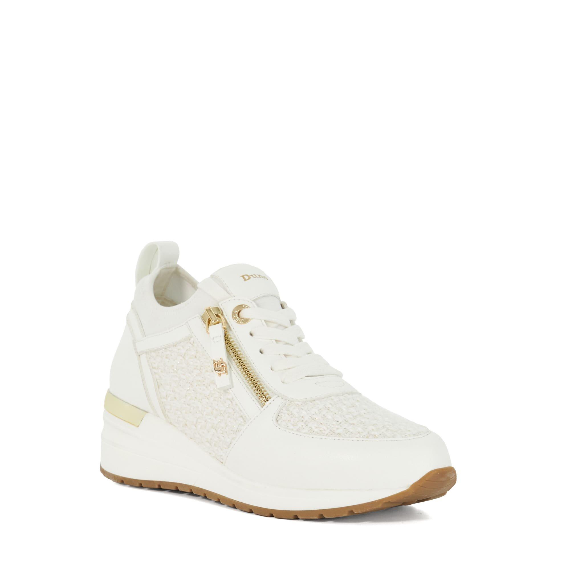 Bianco - Dune London - Women's Eilisia Wedge Trainers - 2