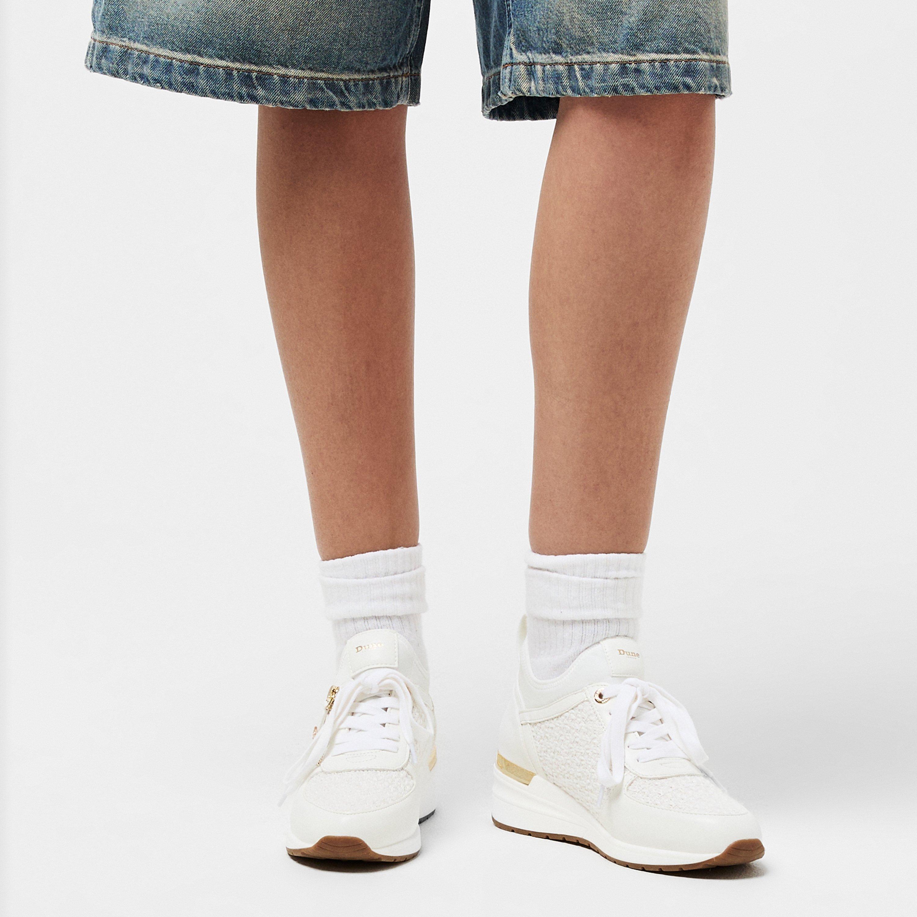 Bianco - Dune London - Women's Eilisia Wedge Trainers - 3