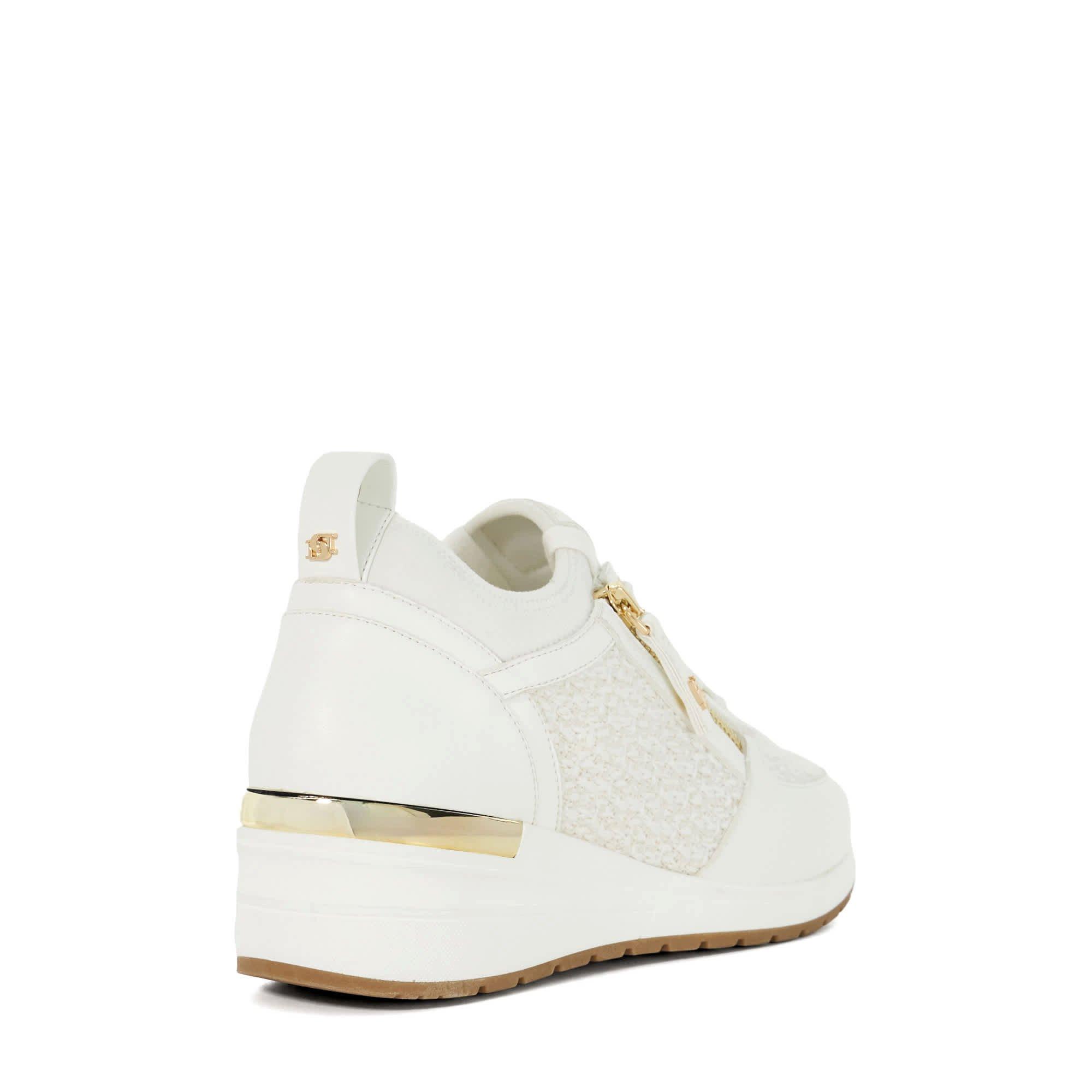 Bianco - Dune London - Women's Eilisia Wedge Trainers - 5