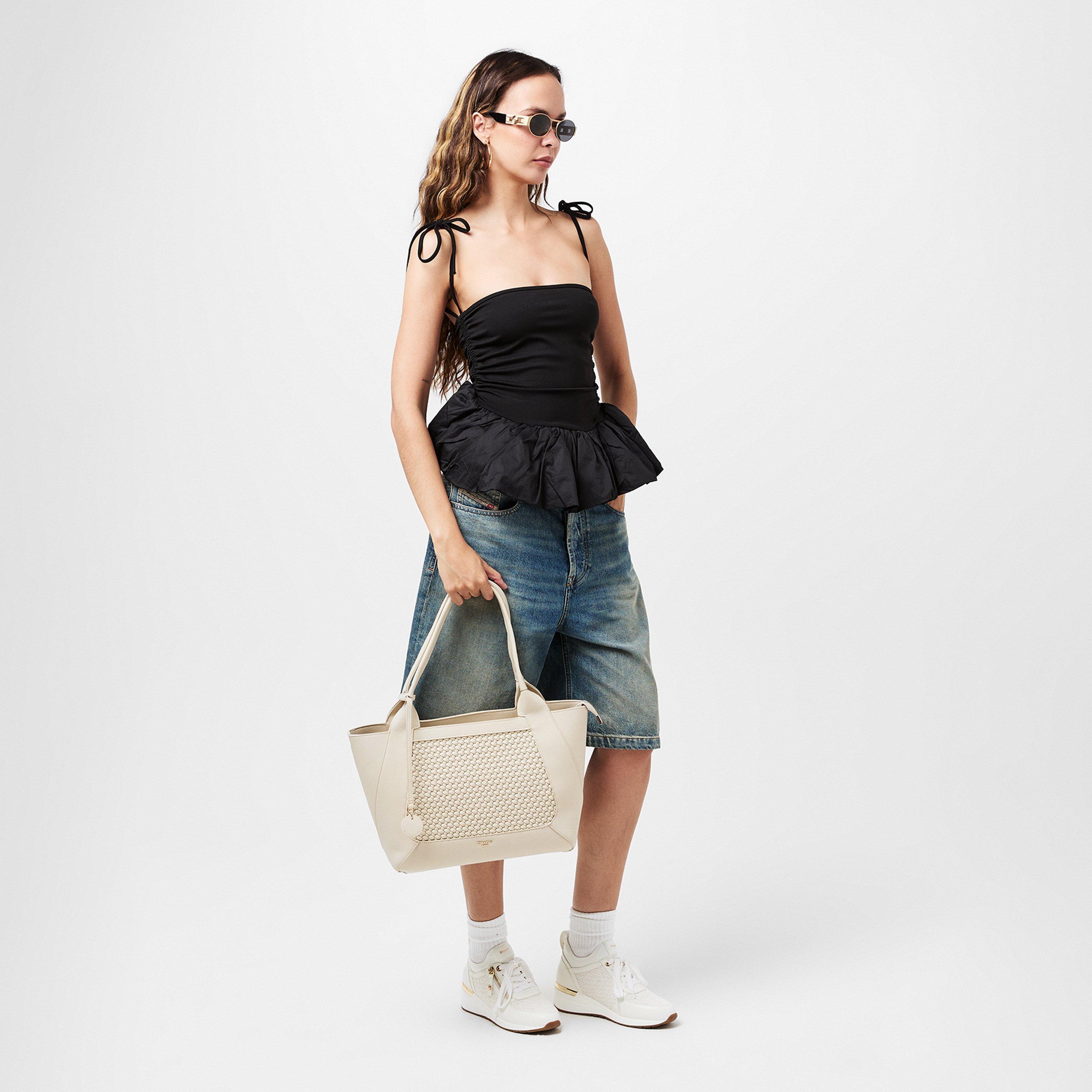 Bianco - Dune London - Women's Eilisia Wedge Trainers - 6