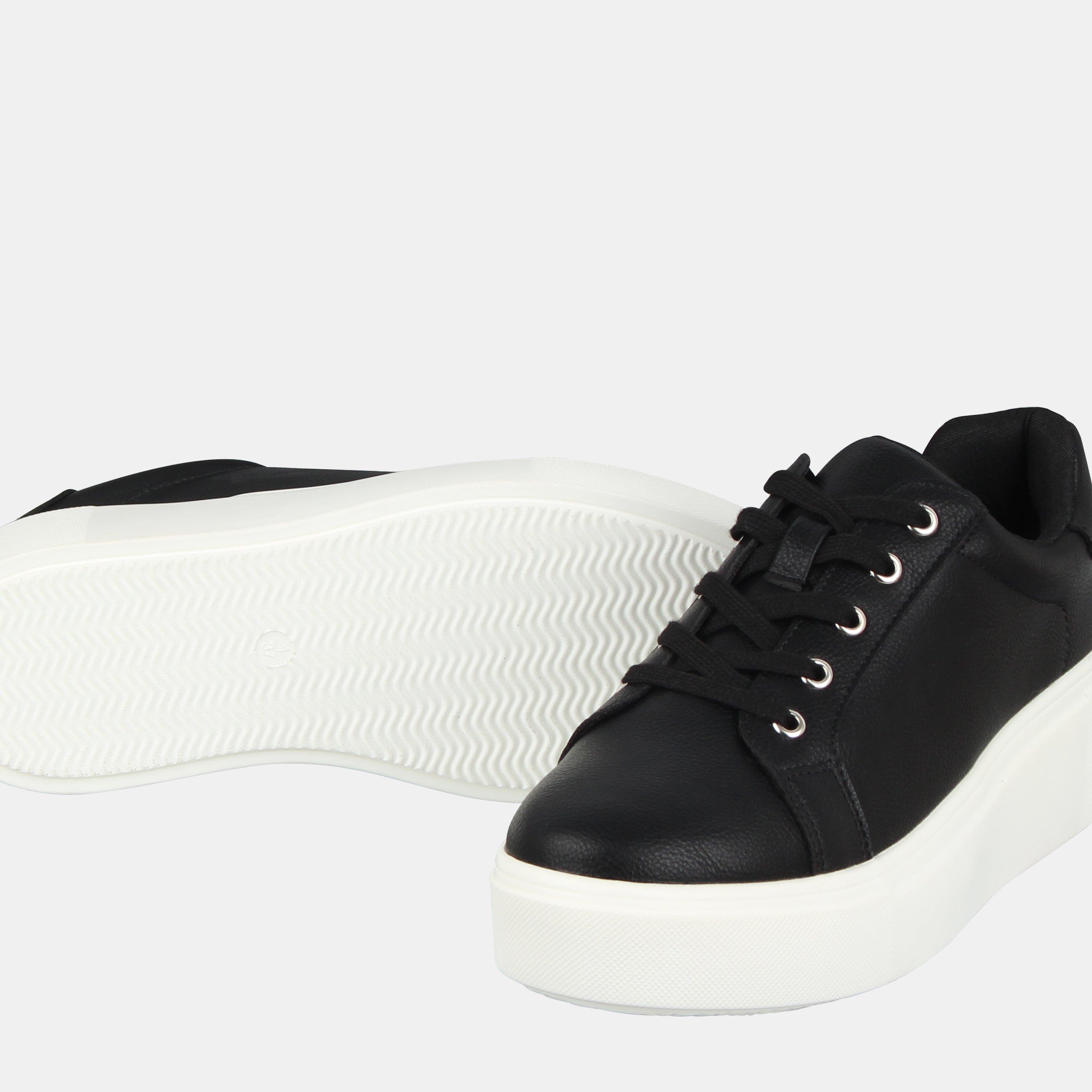 Black/White - Miso - Chunk Wedge Trainers - 3