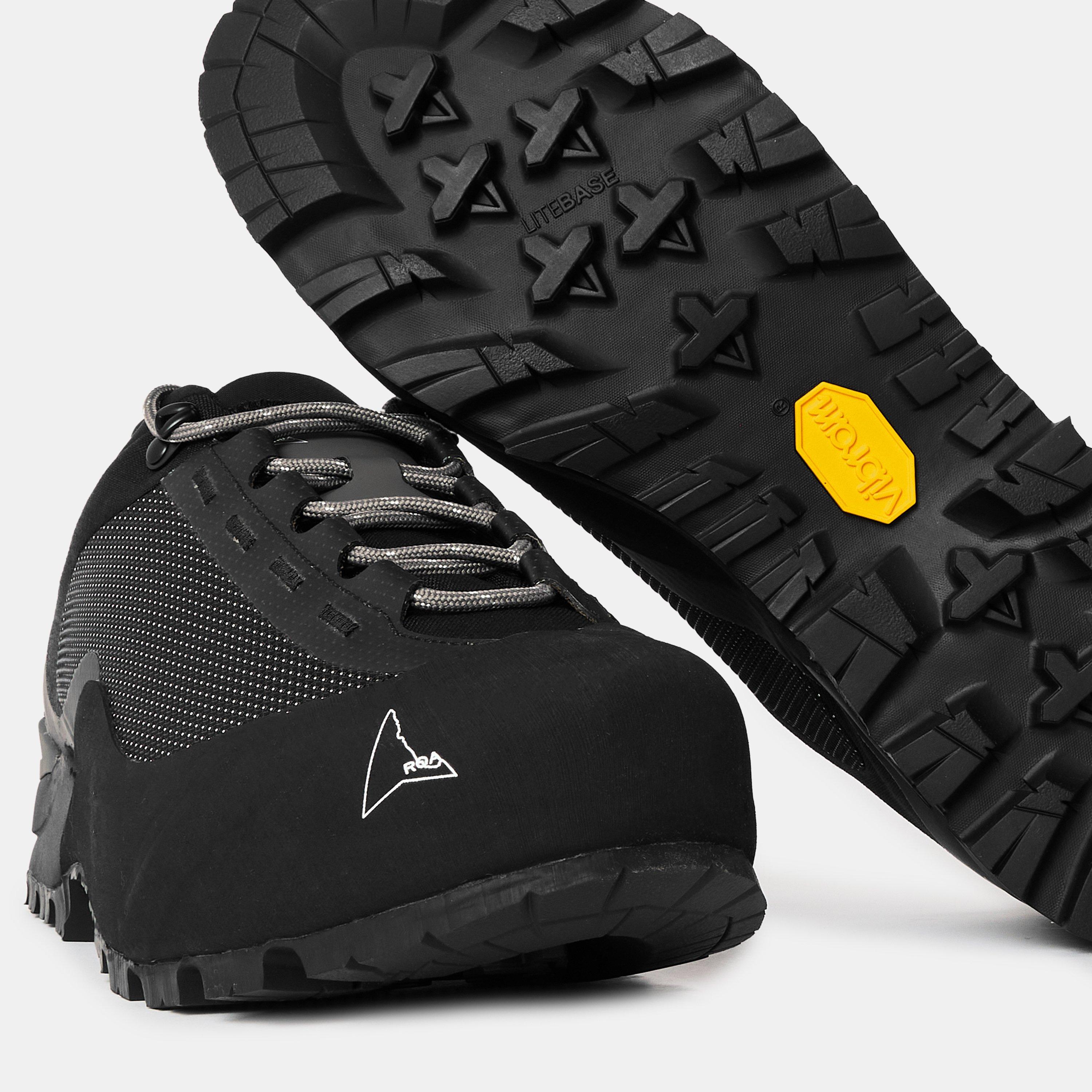 Black - ROA - Men's Hida Low Chunky Trainers - 4