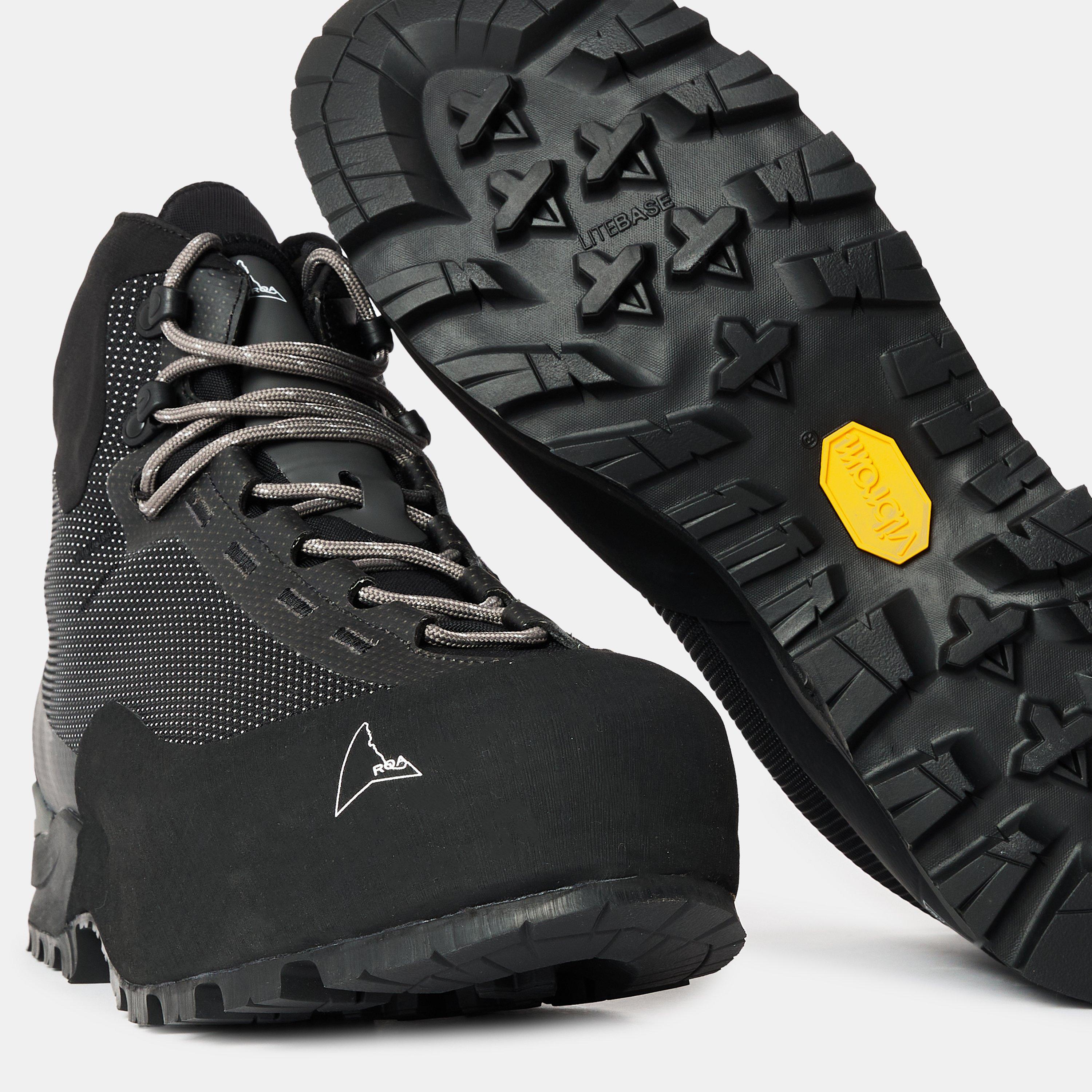 Black - ROA - Men's Hida High-Top Trainers - 4