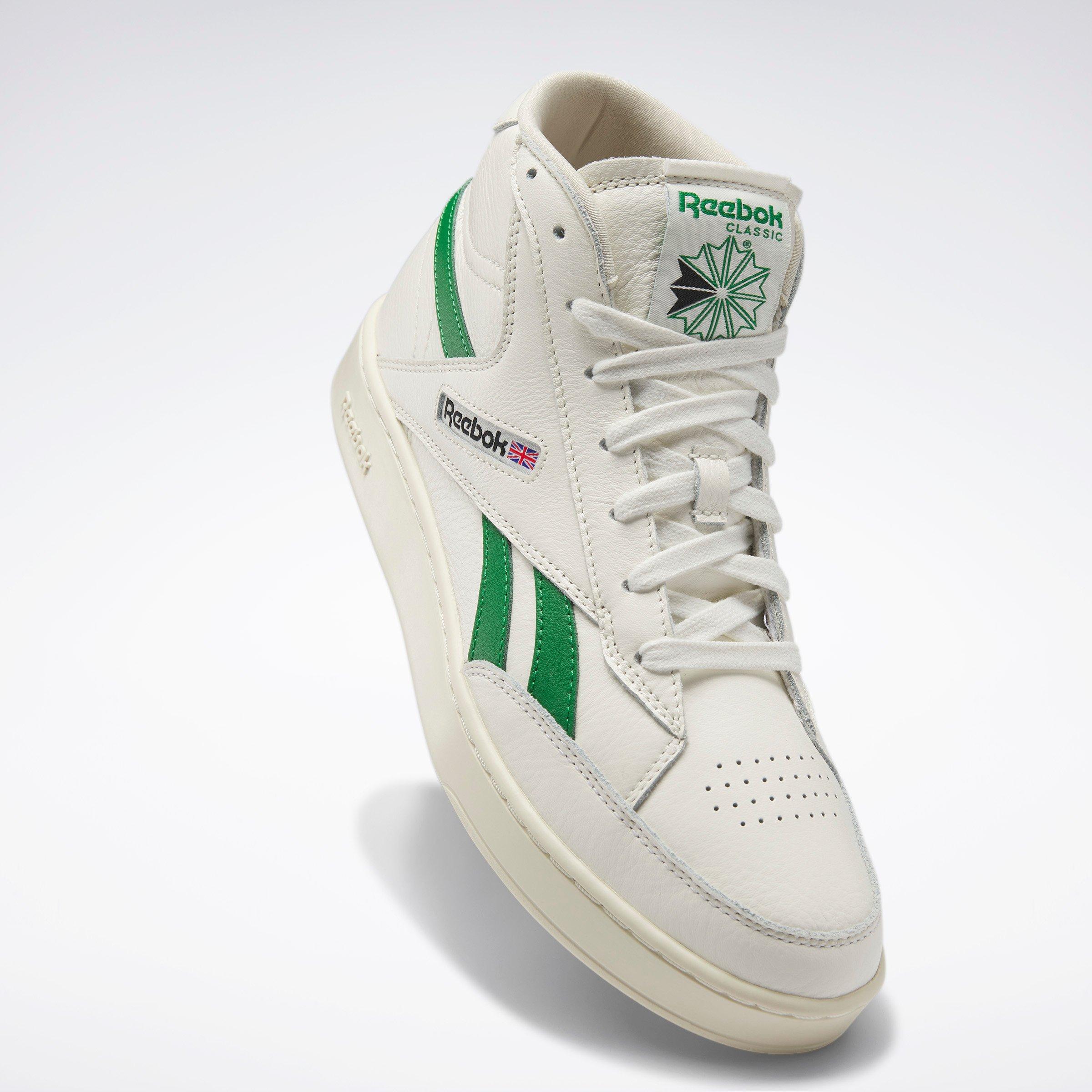 Chalk/Green - Reebok - Unisex Adults Club 85 Form Chunky Trainers - 12