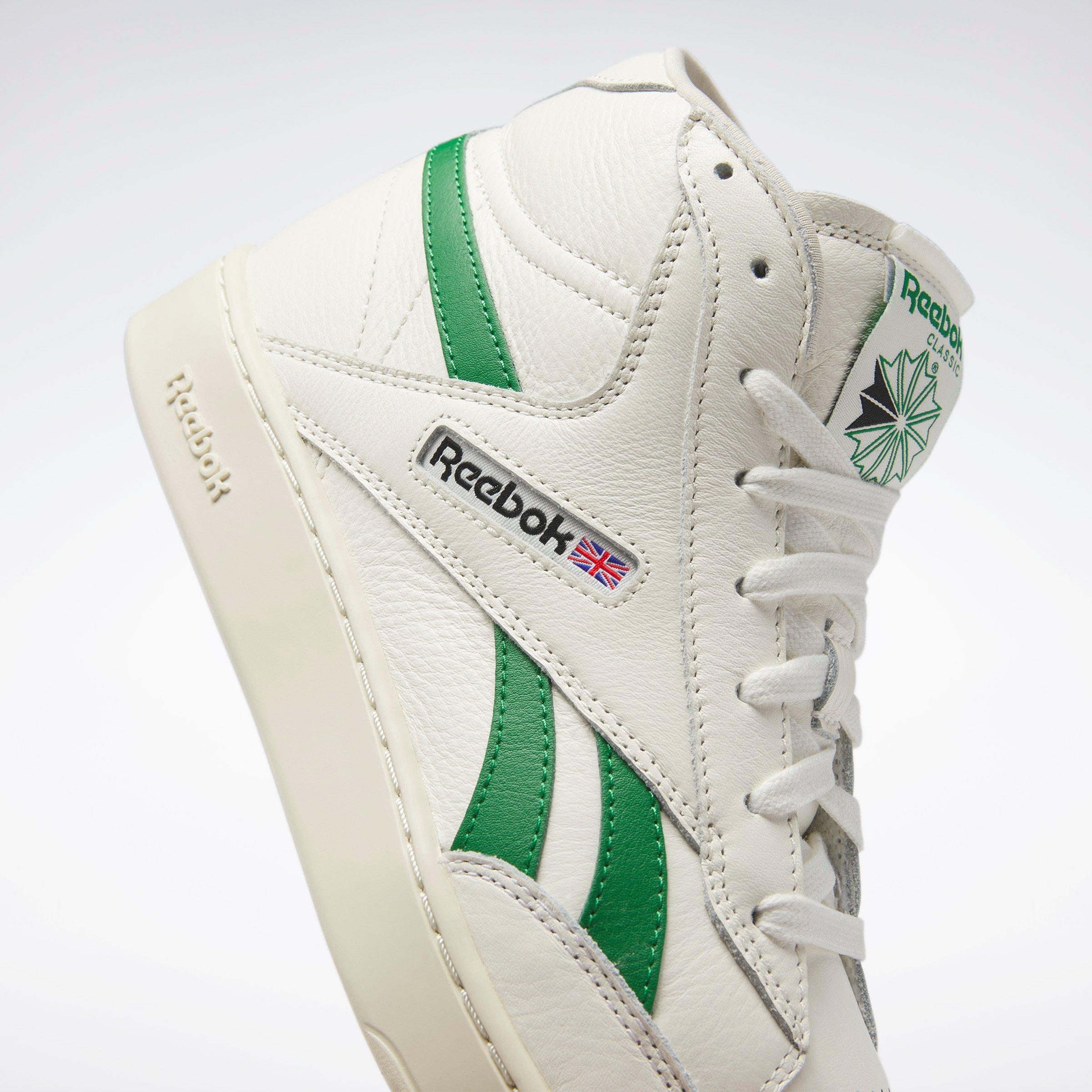 Chalk/Green - Reebok - Unisex Adults Club 85 Form Chunky Trainers - 10