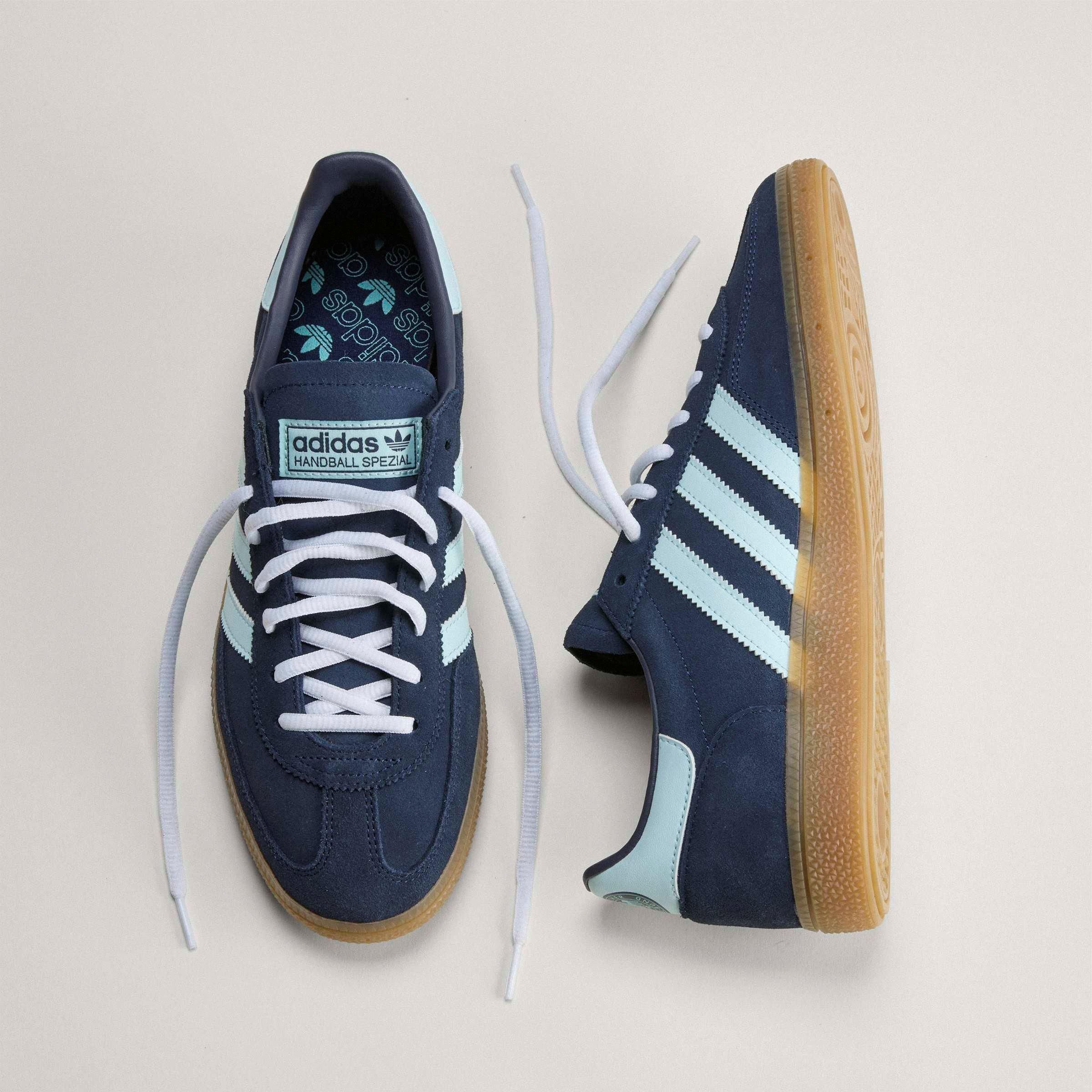 Blå/Aqua - adidas - Men's Low-Top Trainers - 13
