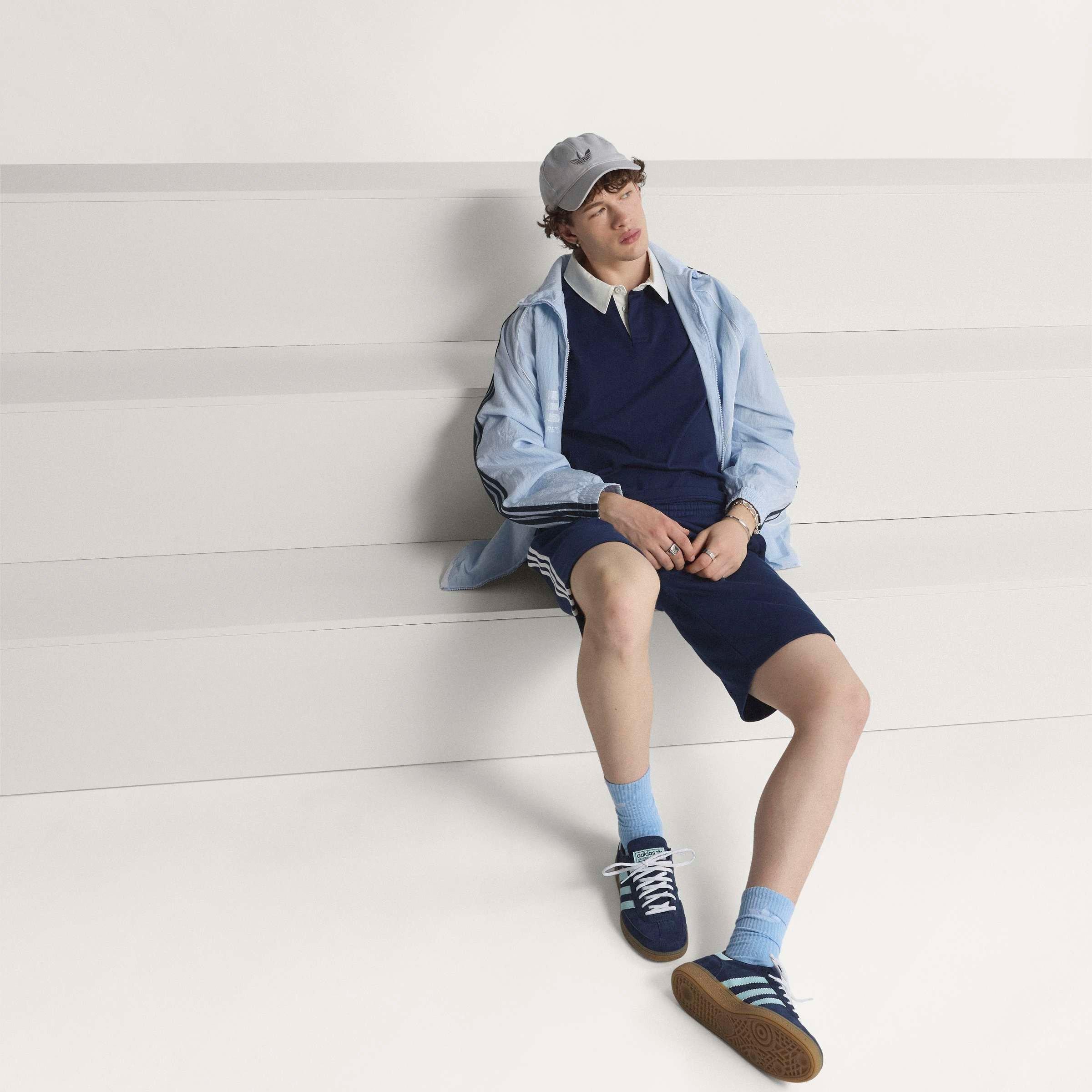 Blå/Aqua - adidas - Men's Low-Top Trainers - 7