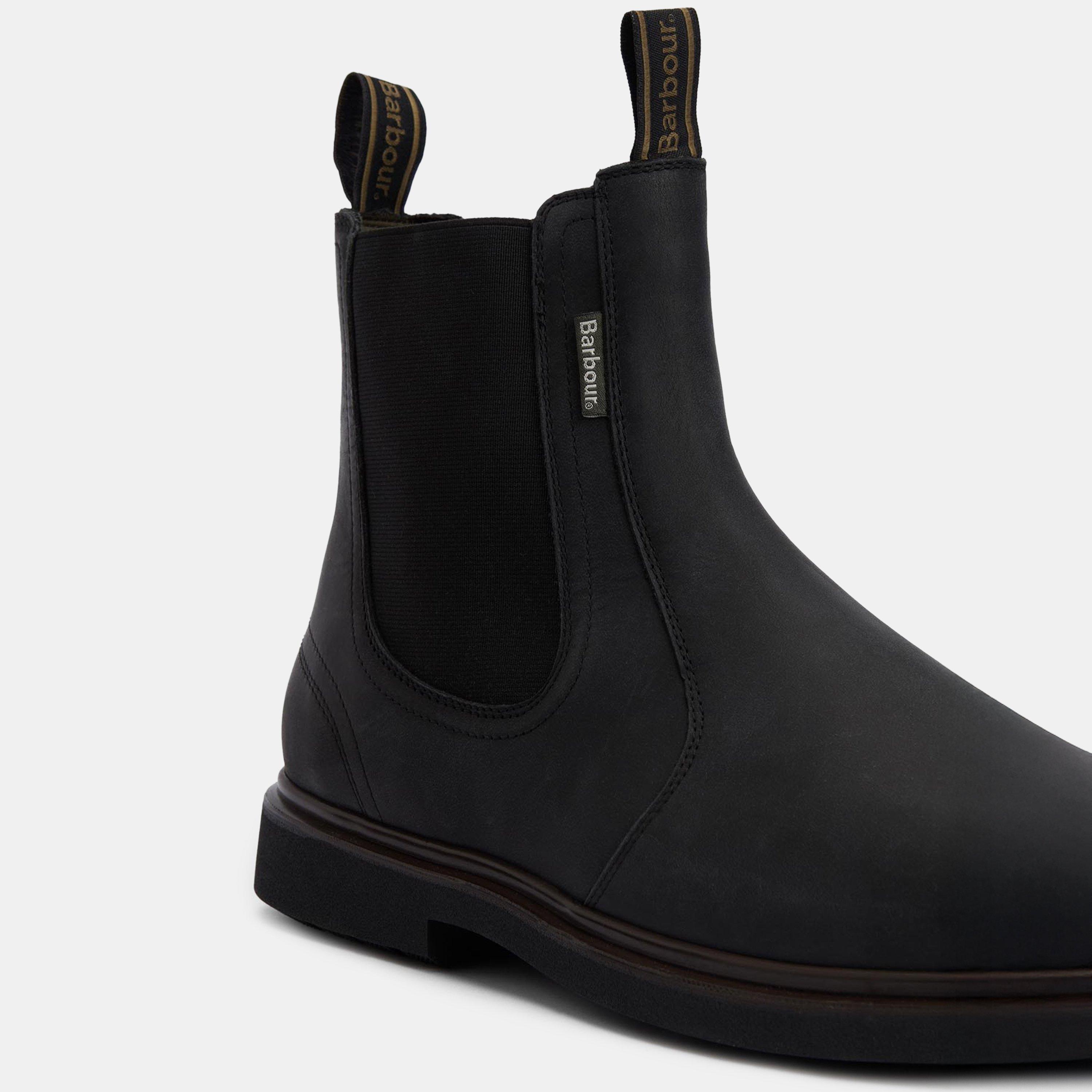 Black - Barbour - Men's Hale Chelsea Boots - 4