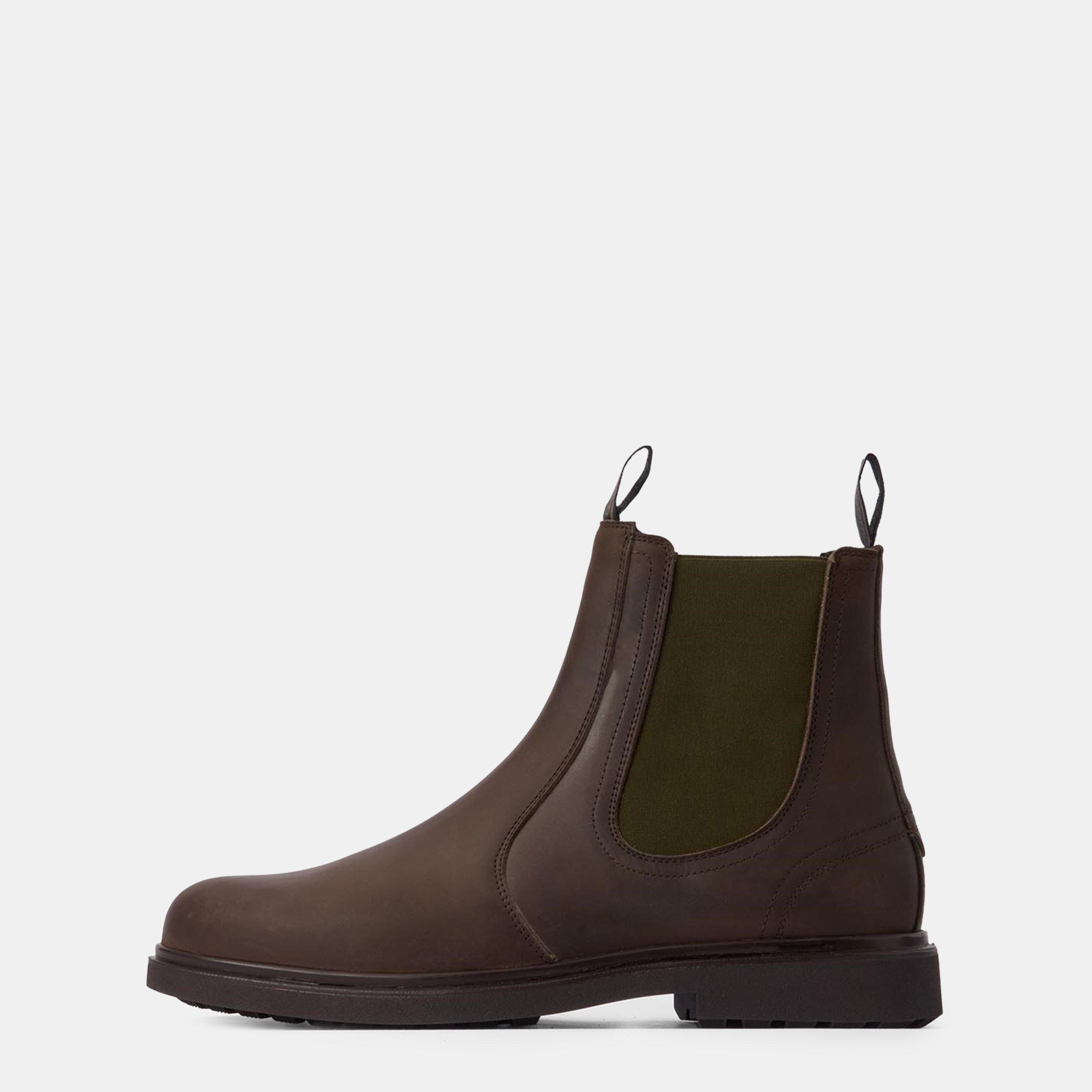 Dark Brown - Barbour - Men's Hale Elasticated Chelsea Boots - 2