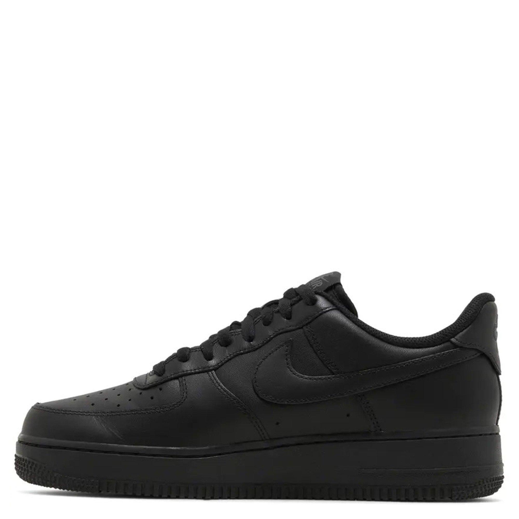 Black - Nike - Men's Air Force 1 07 EasyOn Leather Trainers - 2