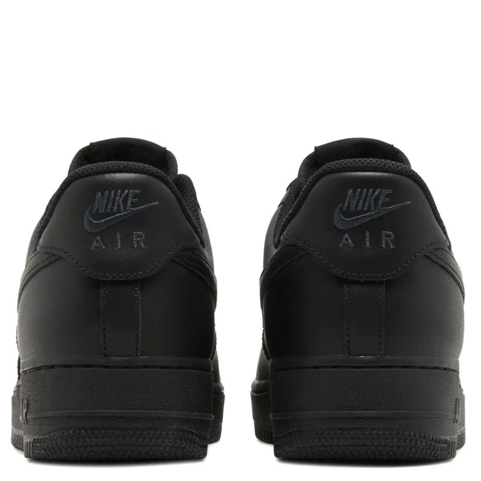 Black - Nike - Men's Air Force 1 07 EasyOn Leather Trainers - 4