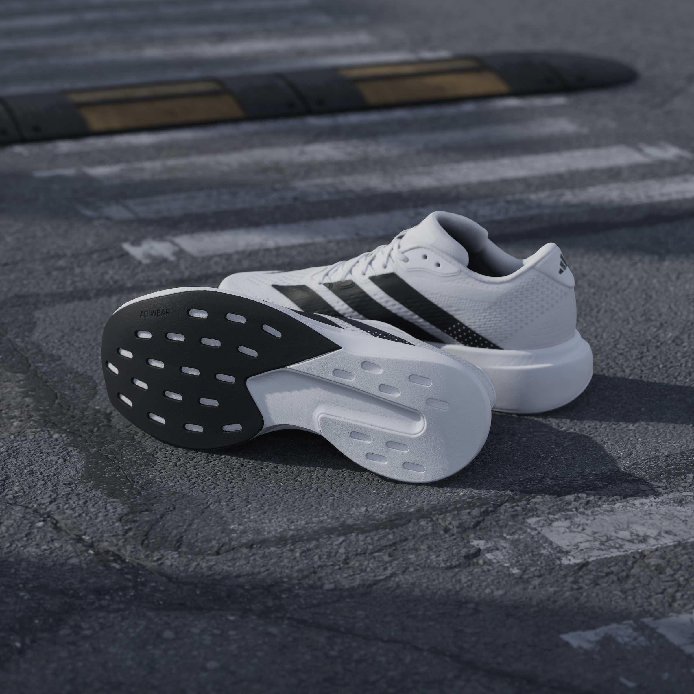 White/Black - adidas - Adizero Pacer Mens Running Shoes - 11