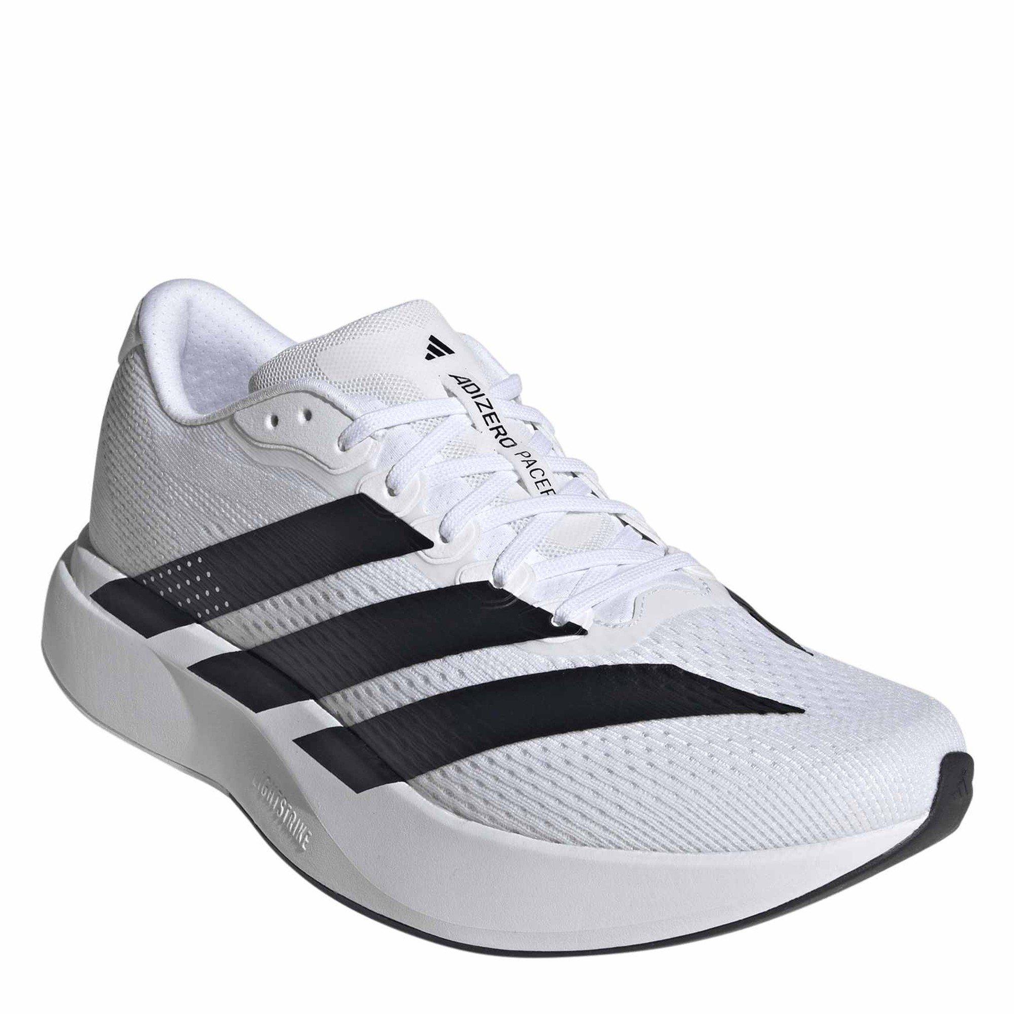 White/Black - adidas - Adizero Pacer Mens Running Shoes - 3