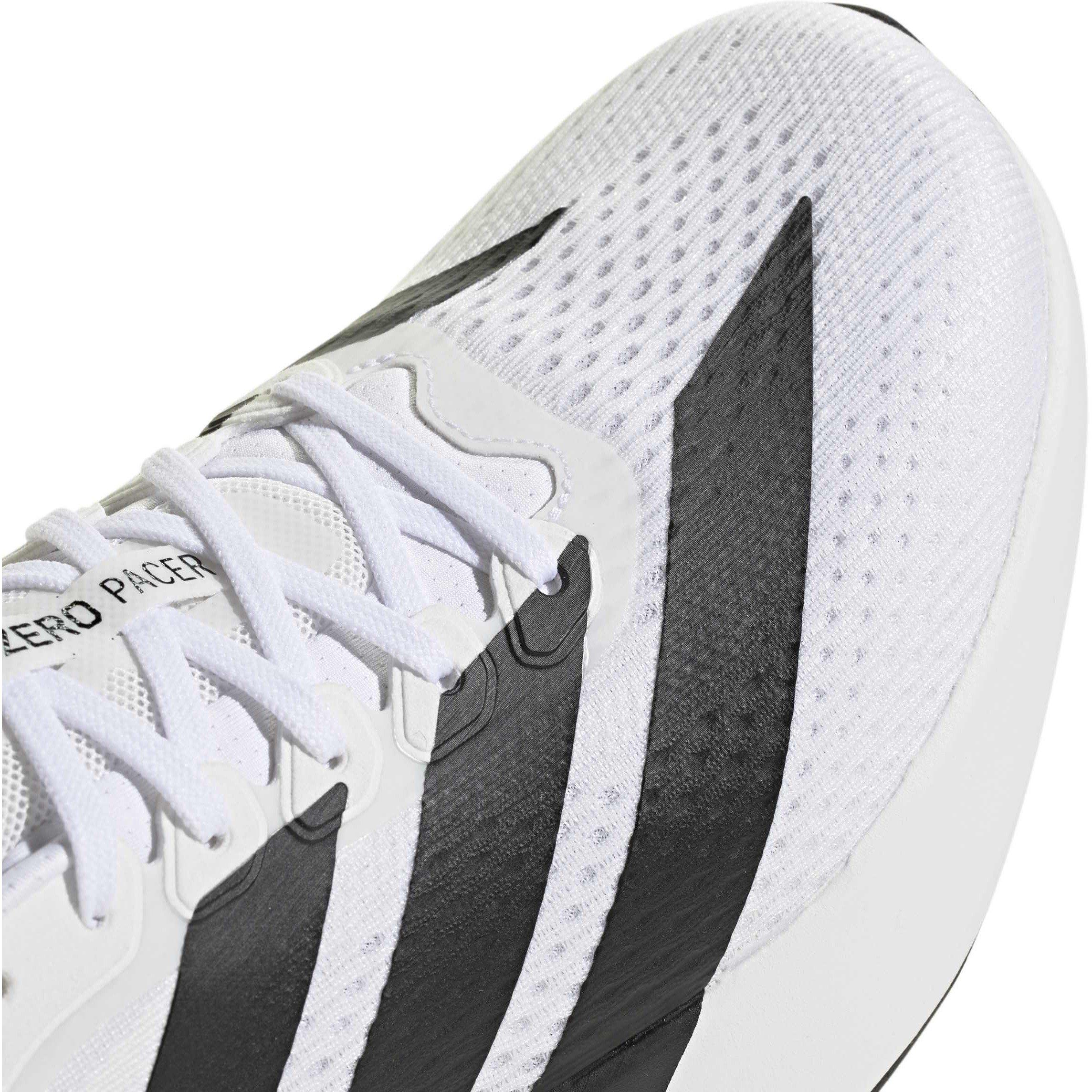 White/Black - adidas - Adizero Pacer Mens Running Shoes - 8