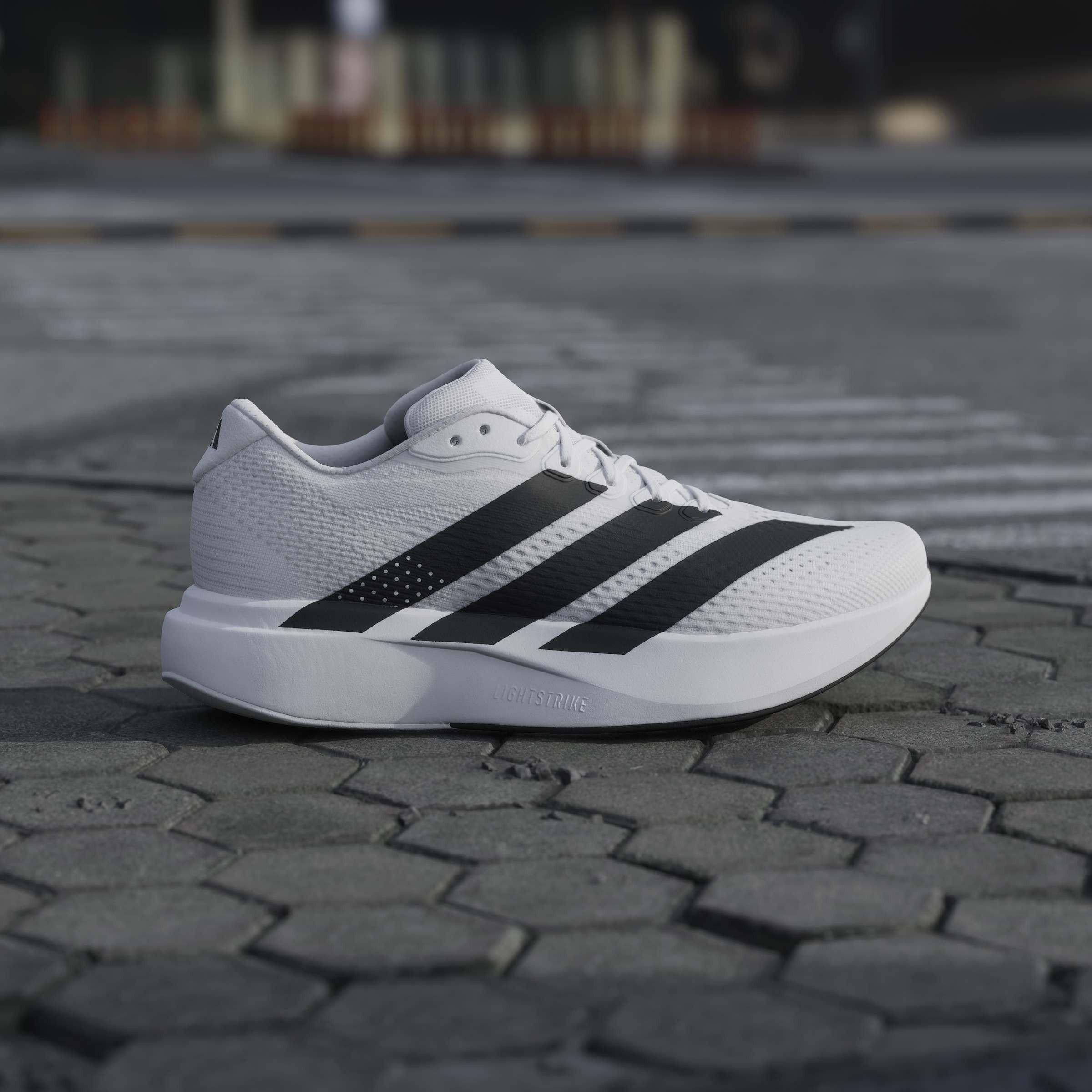 White/Black - adidas - Adizero Pacer Mens Running Shoes - 10
