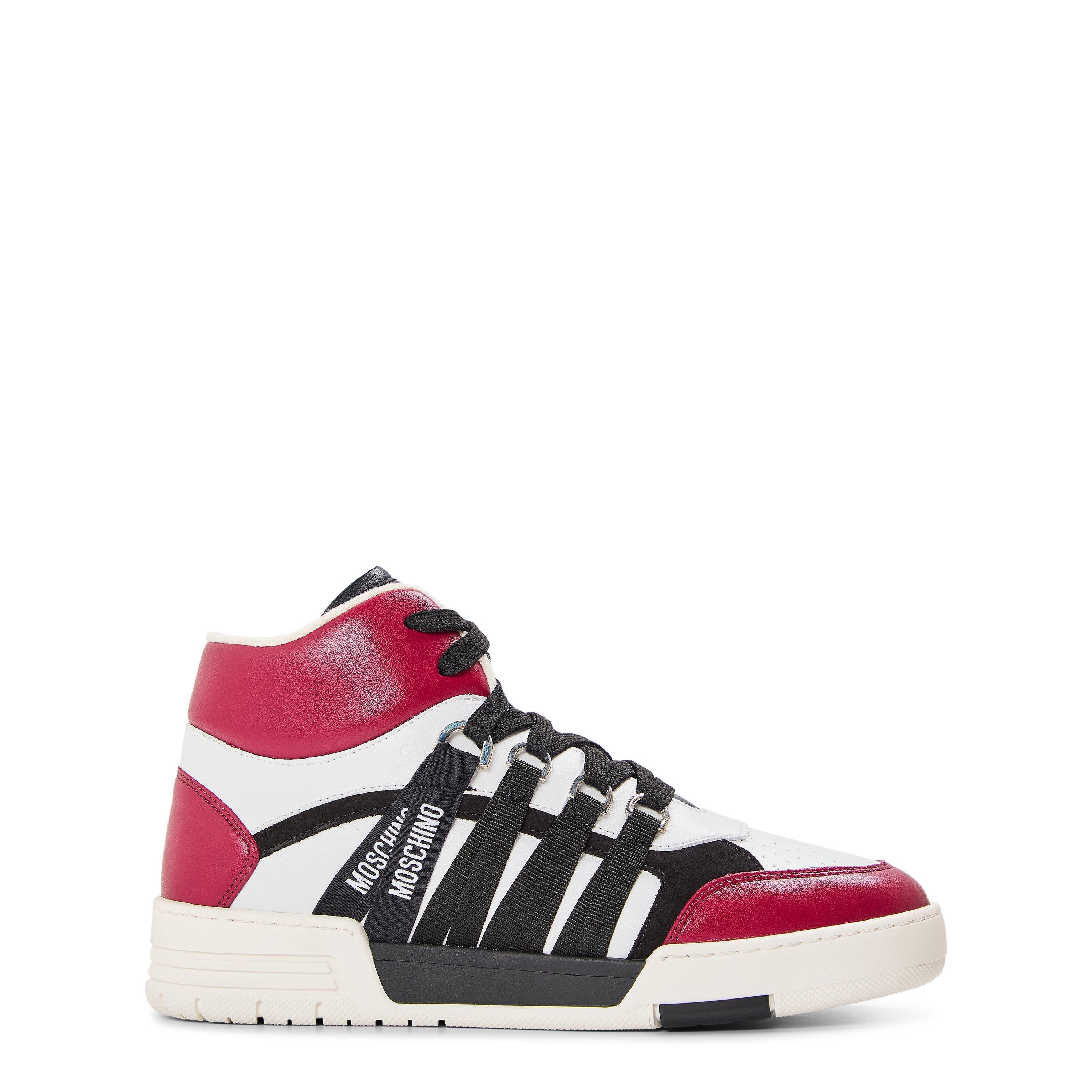 White - Moschino - Men's Court Trainers - 1