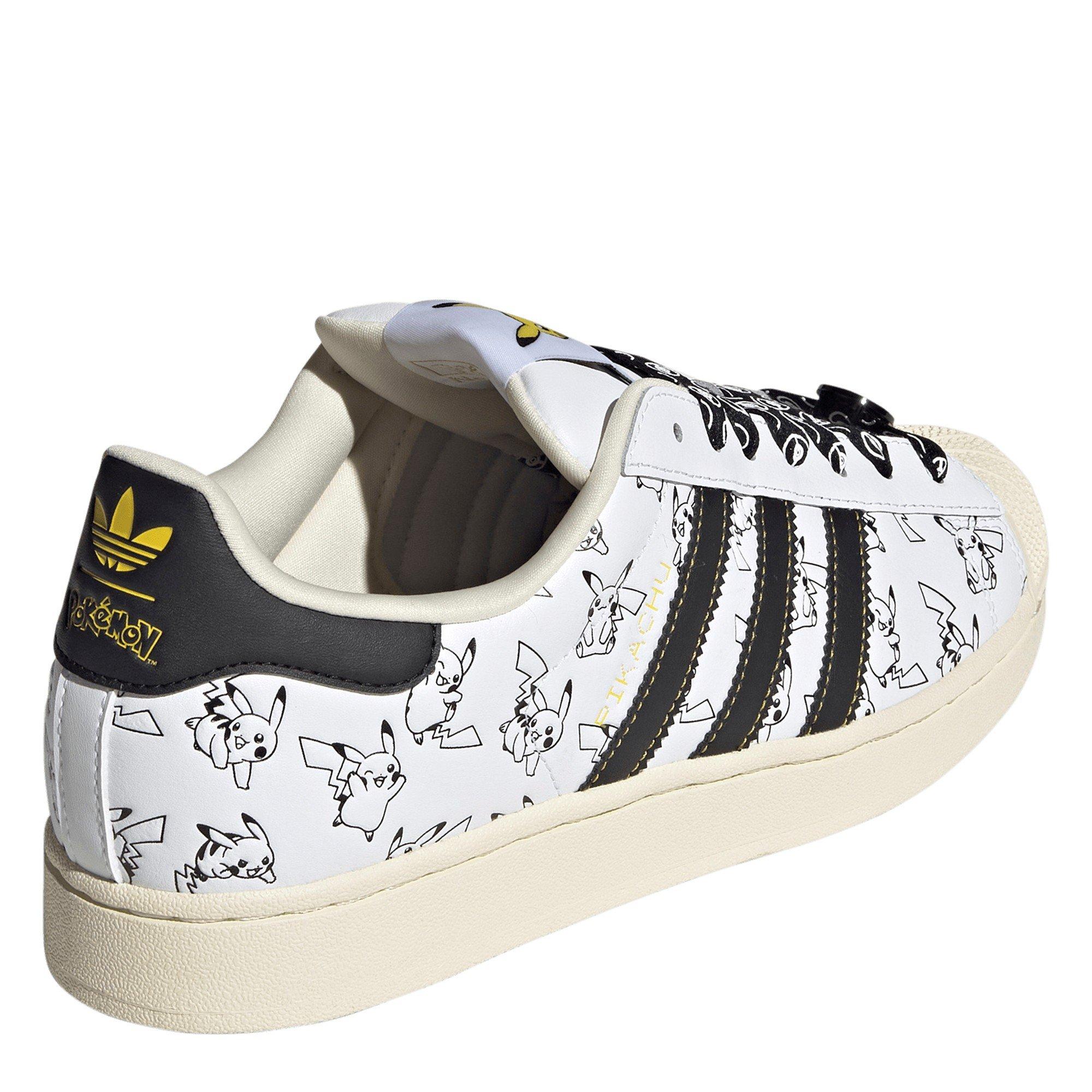 Pikachu White - adidas Originals - Adi OG Poke Superstar 64 - 4