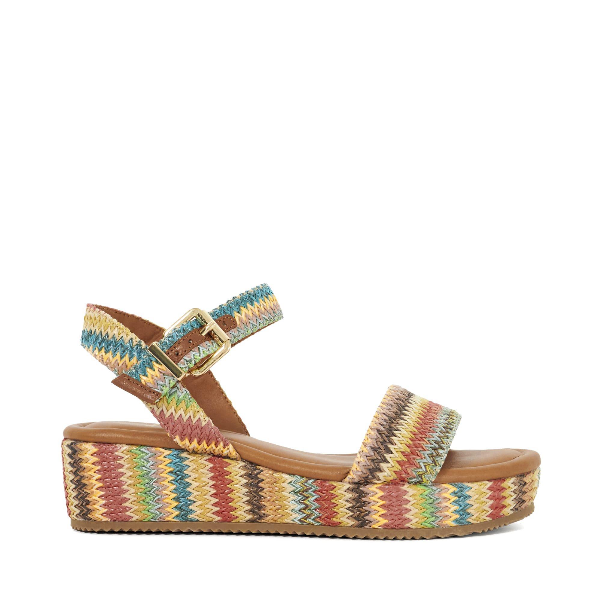 ple - Dune London - Women's Rainbow Flatform Sandals - 1
