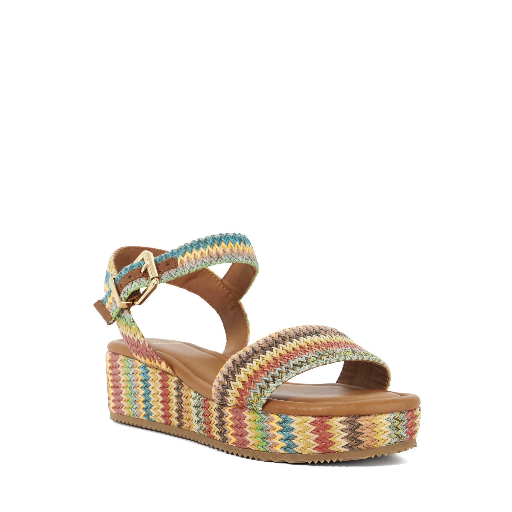 ple - Dune London - Women's Rainbow Flatform Sandals - 2