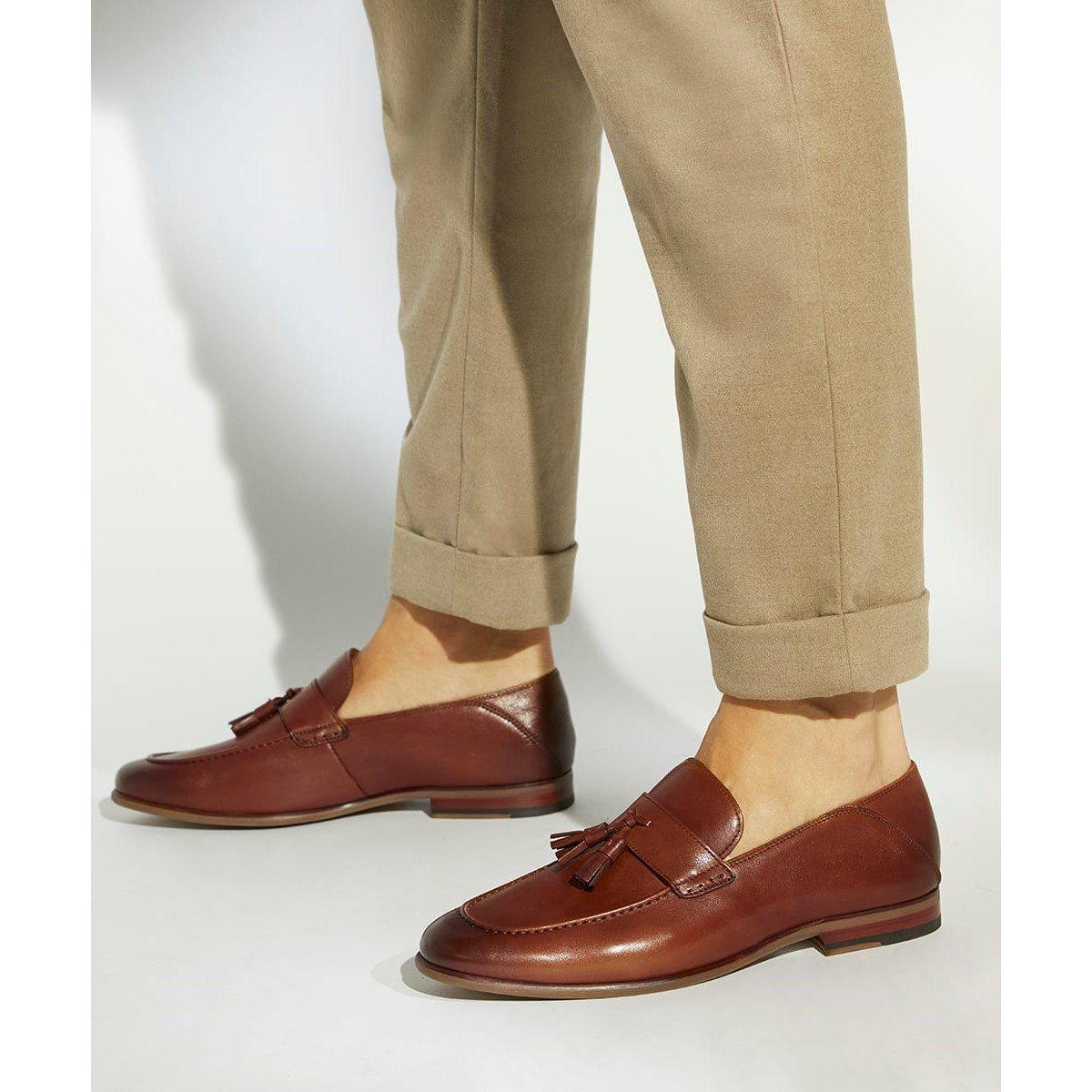 Tan Lth 511 - Dune London - Support Tassel Loafers - 5