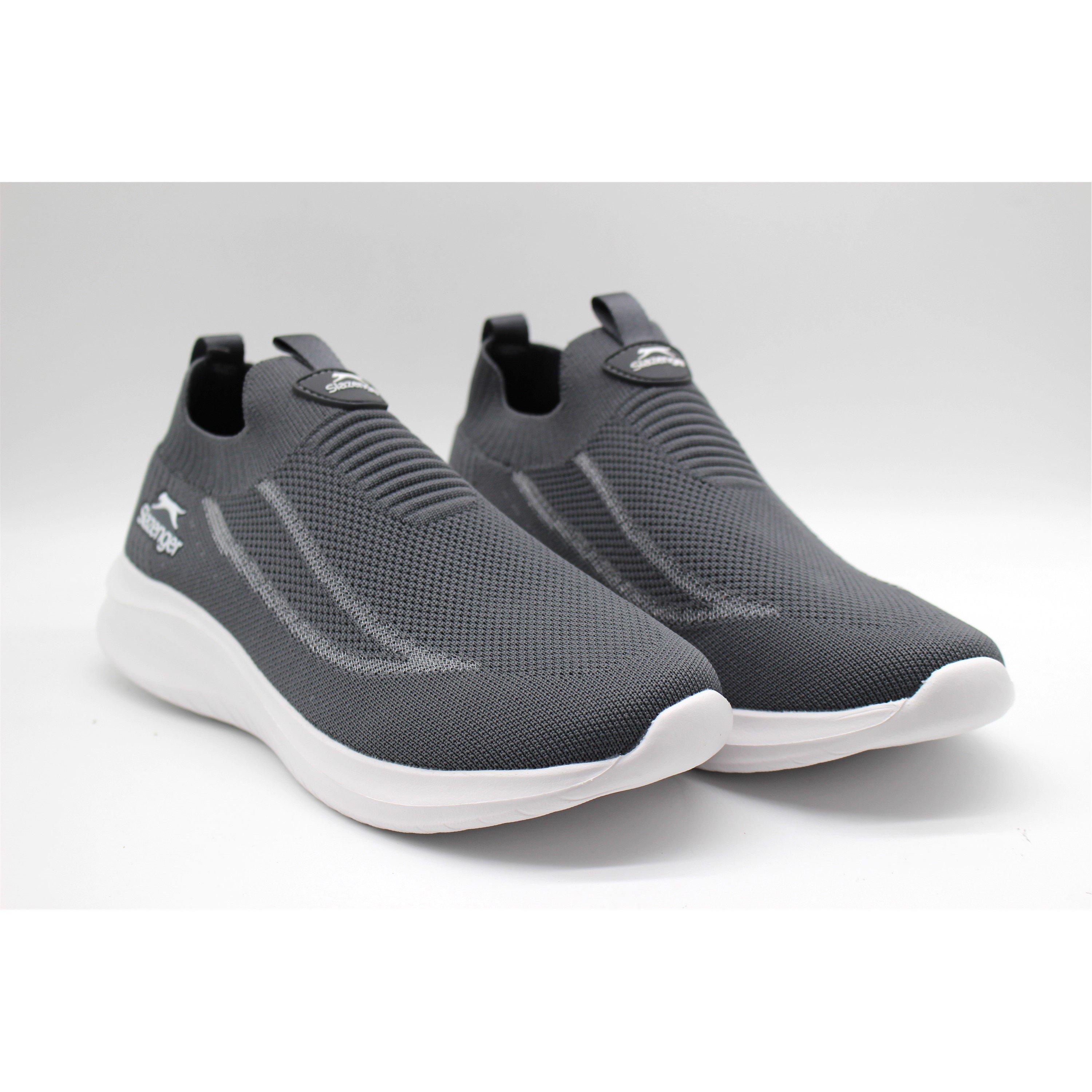 GREY - Slazenger - Men's JAVIK Slip On Trainers - 4