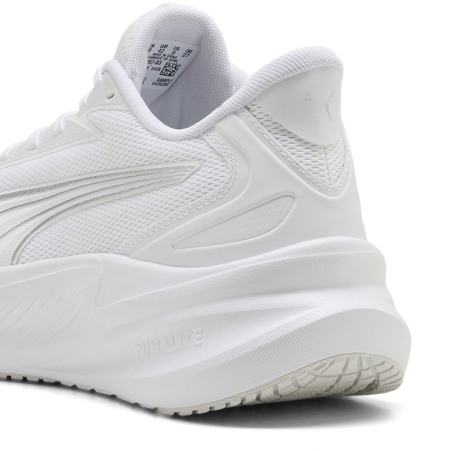 Wht/Gray/Silver - Puma - MaxStride Lite Mens Running Shoes - 5