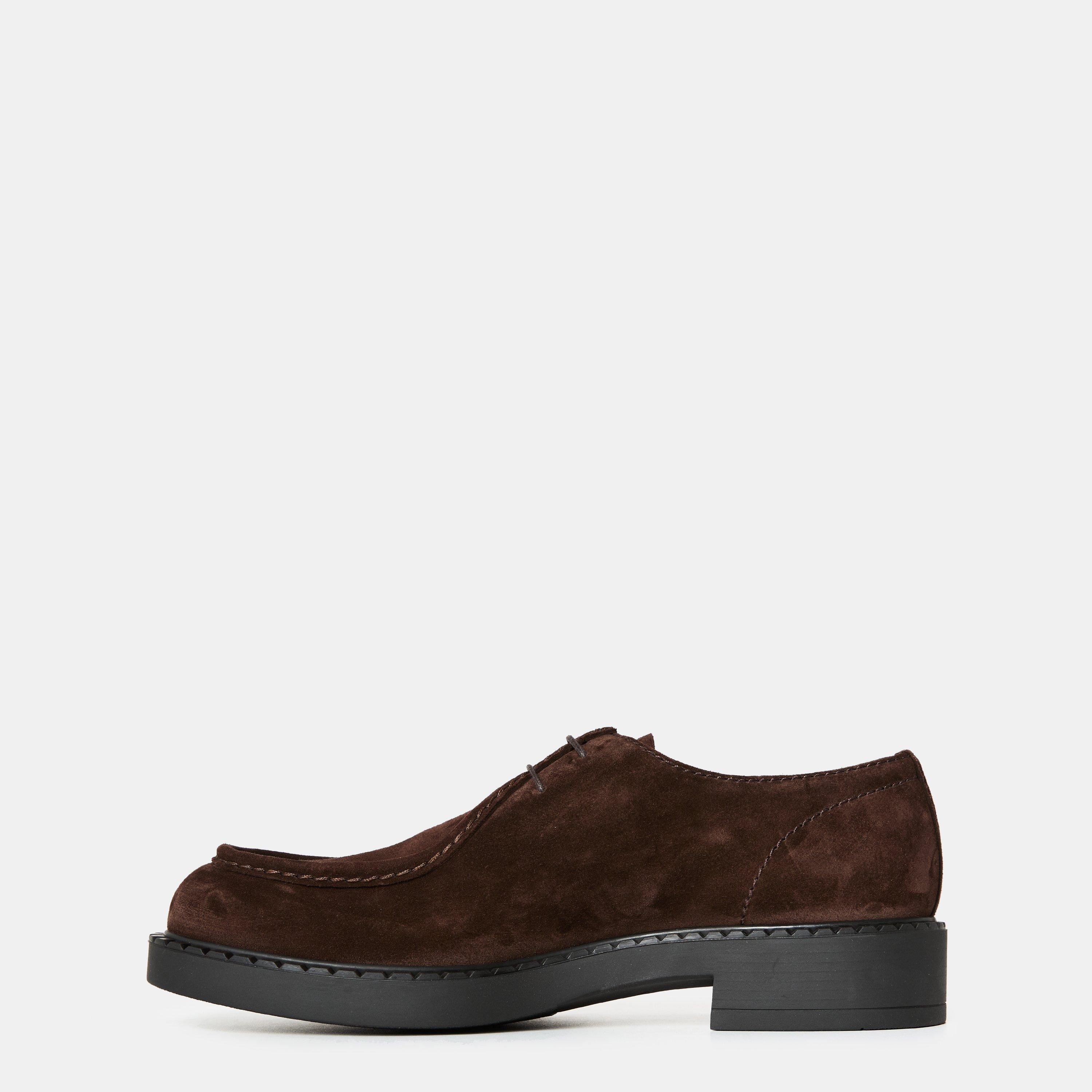 Dark Brown - Prada - Men's Chocolate Loafers - 2