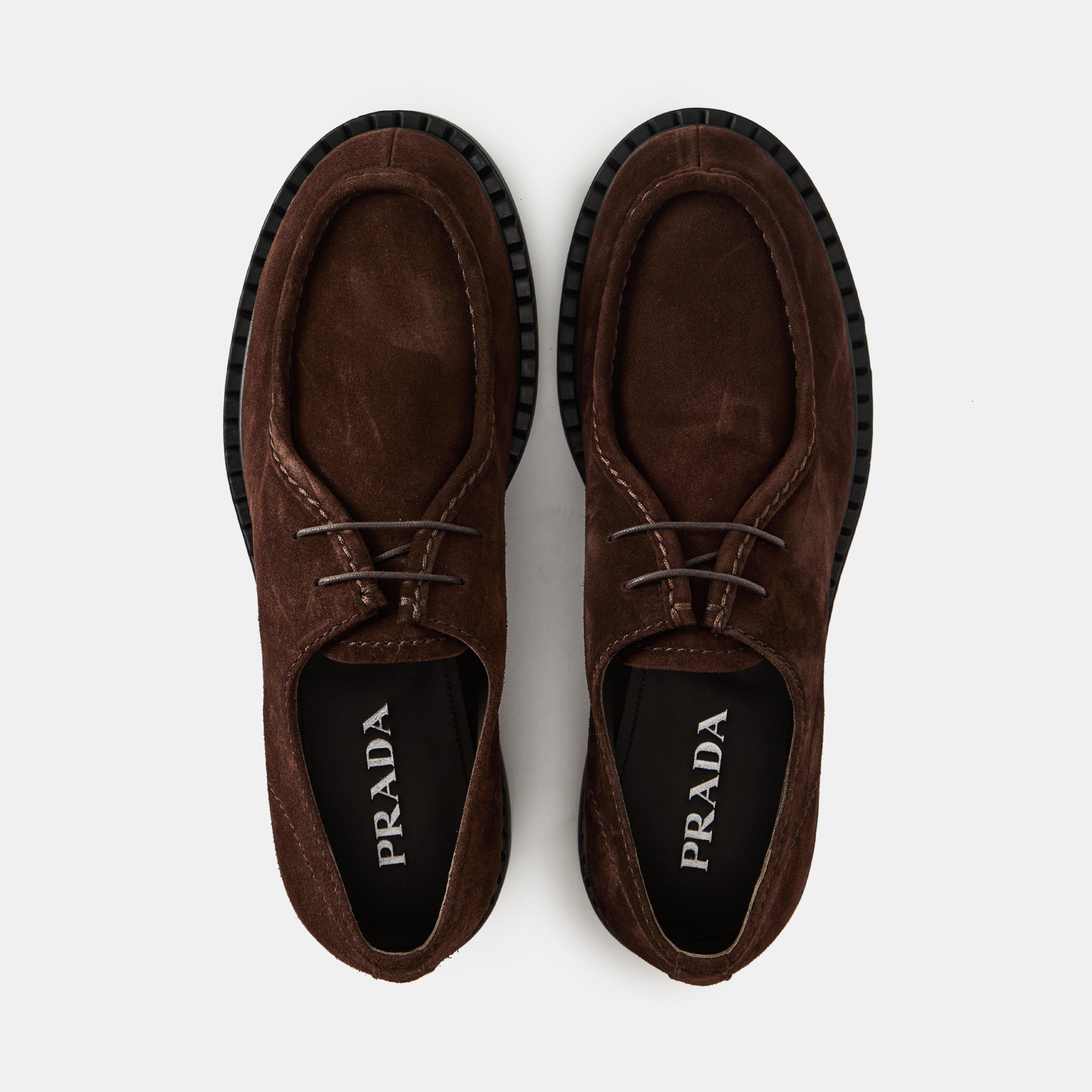 Dark Brown - Prada - Men's Chocolate Loafers - 5