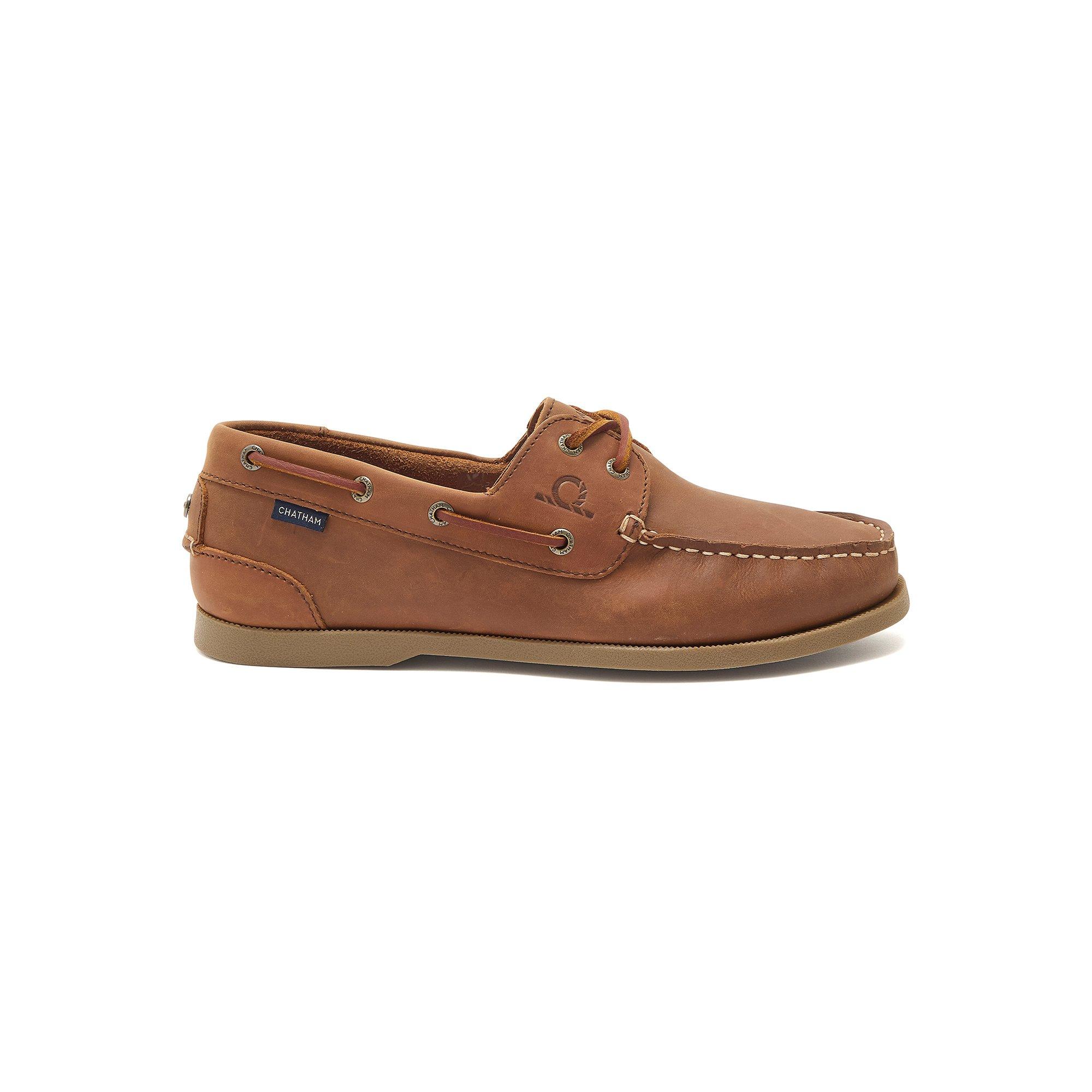 Chatham Men's Boat Shoes - Dark Tan - 9 (43)