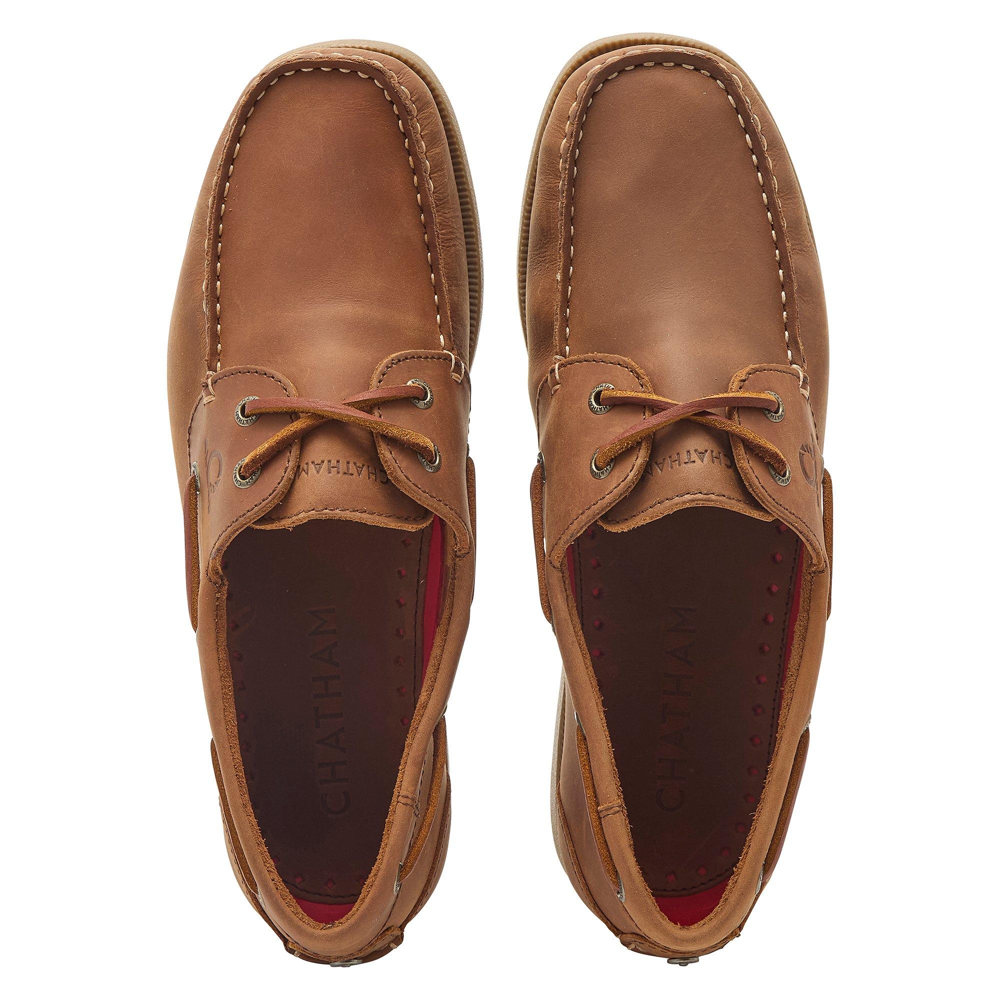 Dunkles Tan - Chatham - Men's Boat Shoes - 4