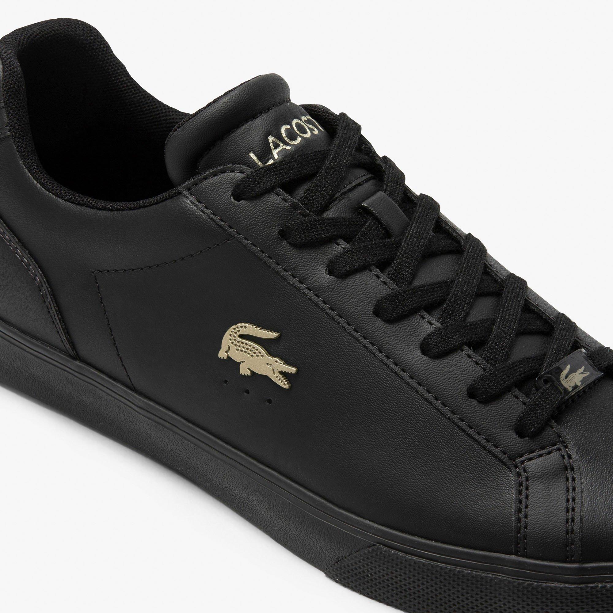 BLK/BLK - Lacoste - Lebron Pro Mens Leather Shoes - 6