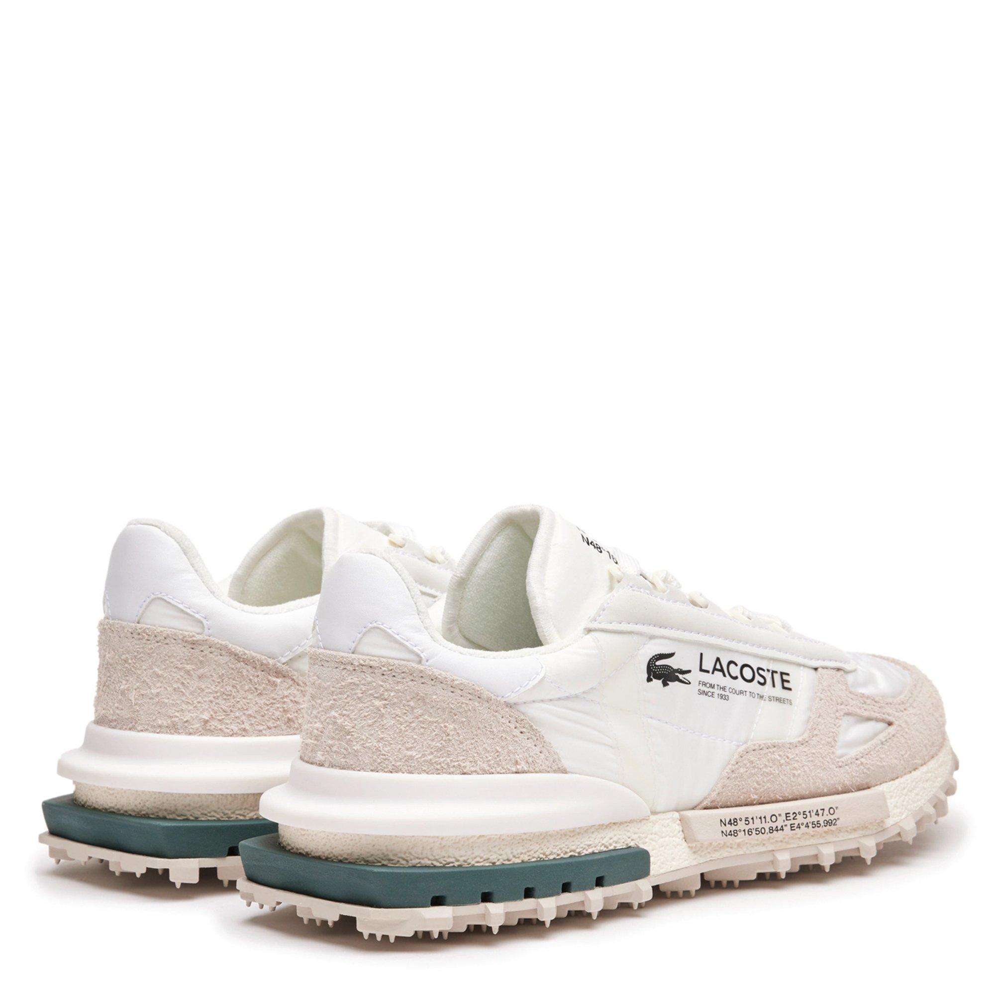 WHT/DK GRN - Lacoste - Elite Active Mens Shoes - 3