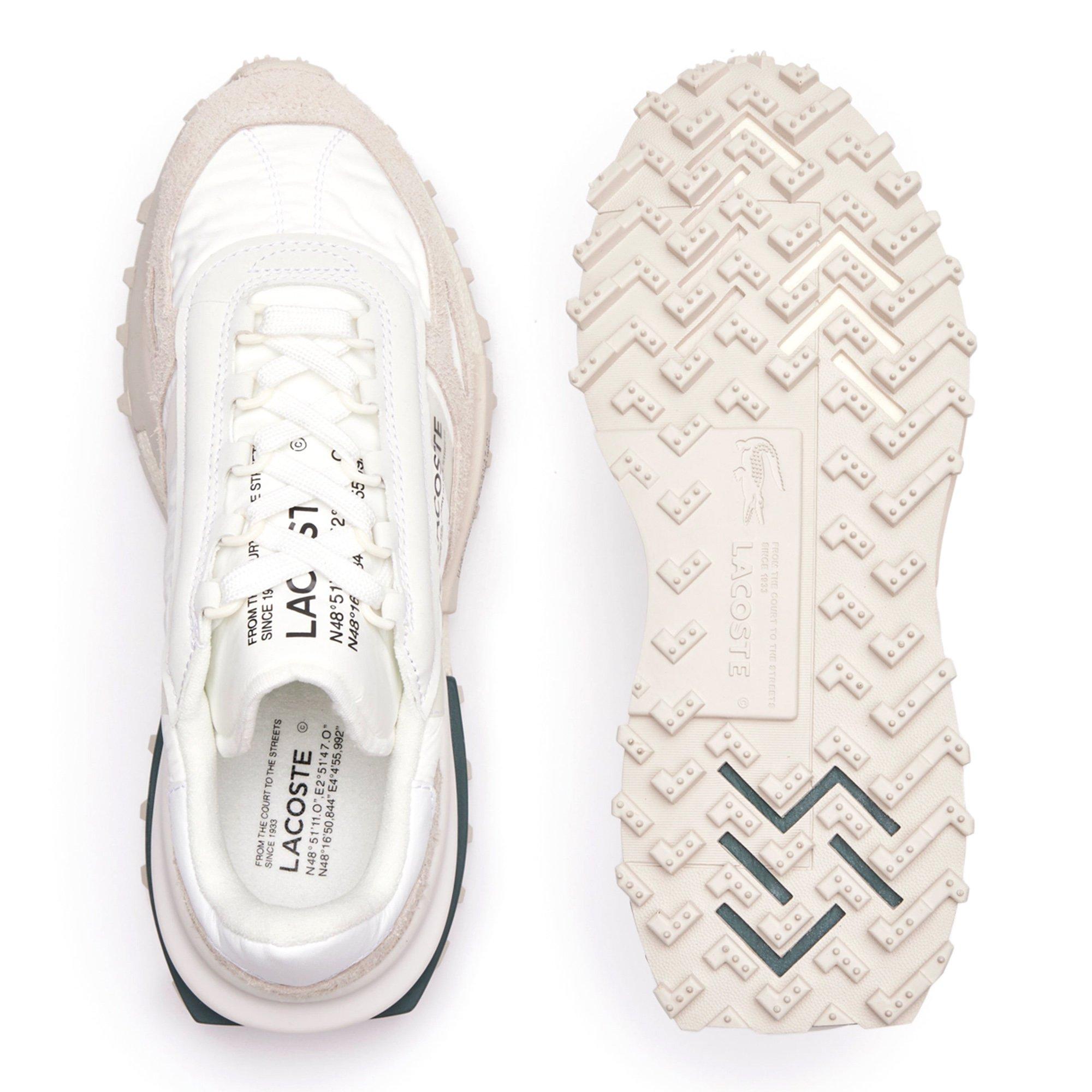 WHT/DK GRN - Lacoste - Elite Active Mens Shoes - 5