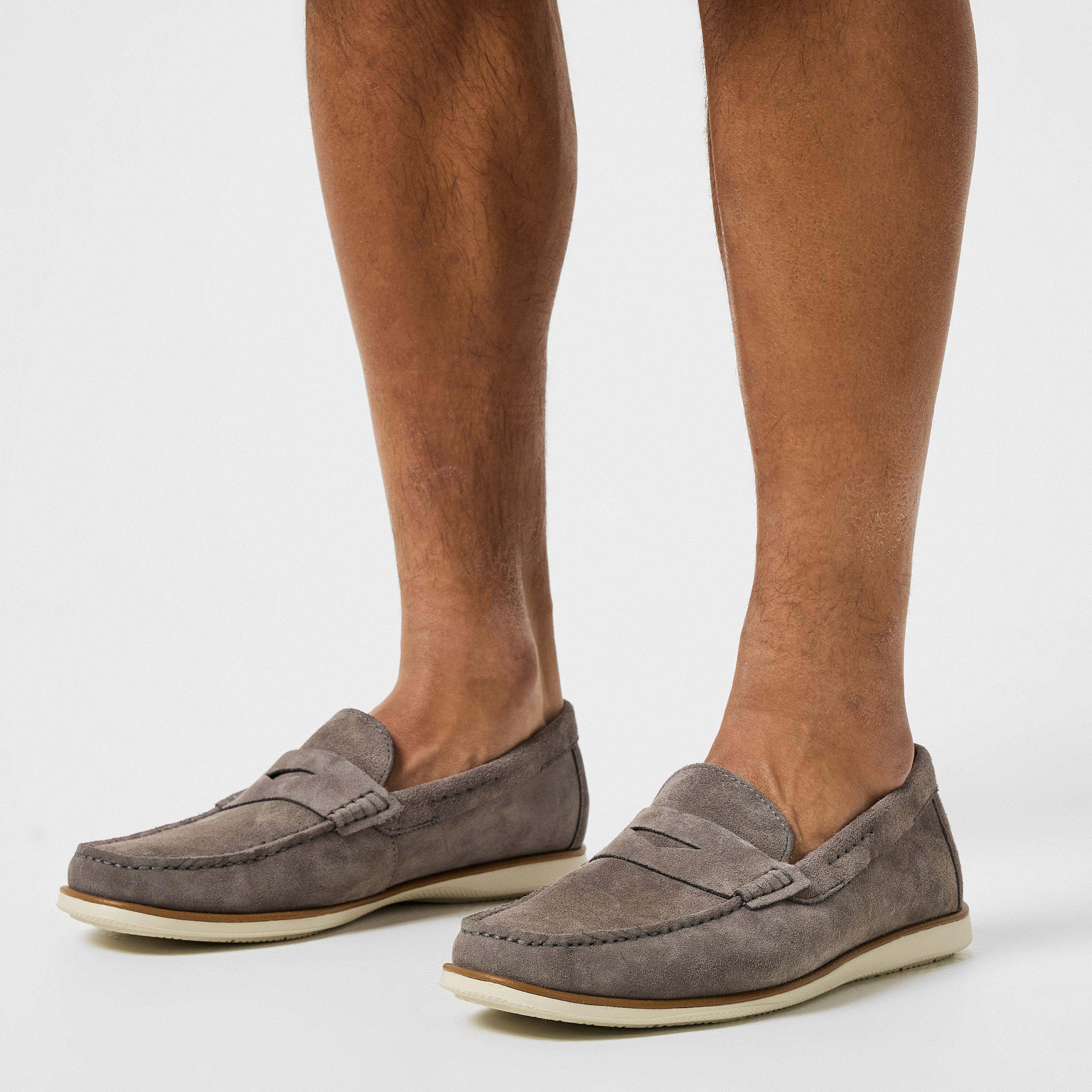 Camoscio grigio 297 - Dune London - Berkly Penny Loafers - 2