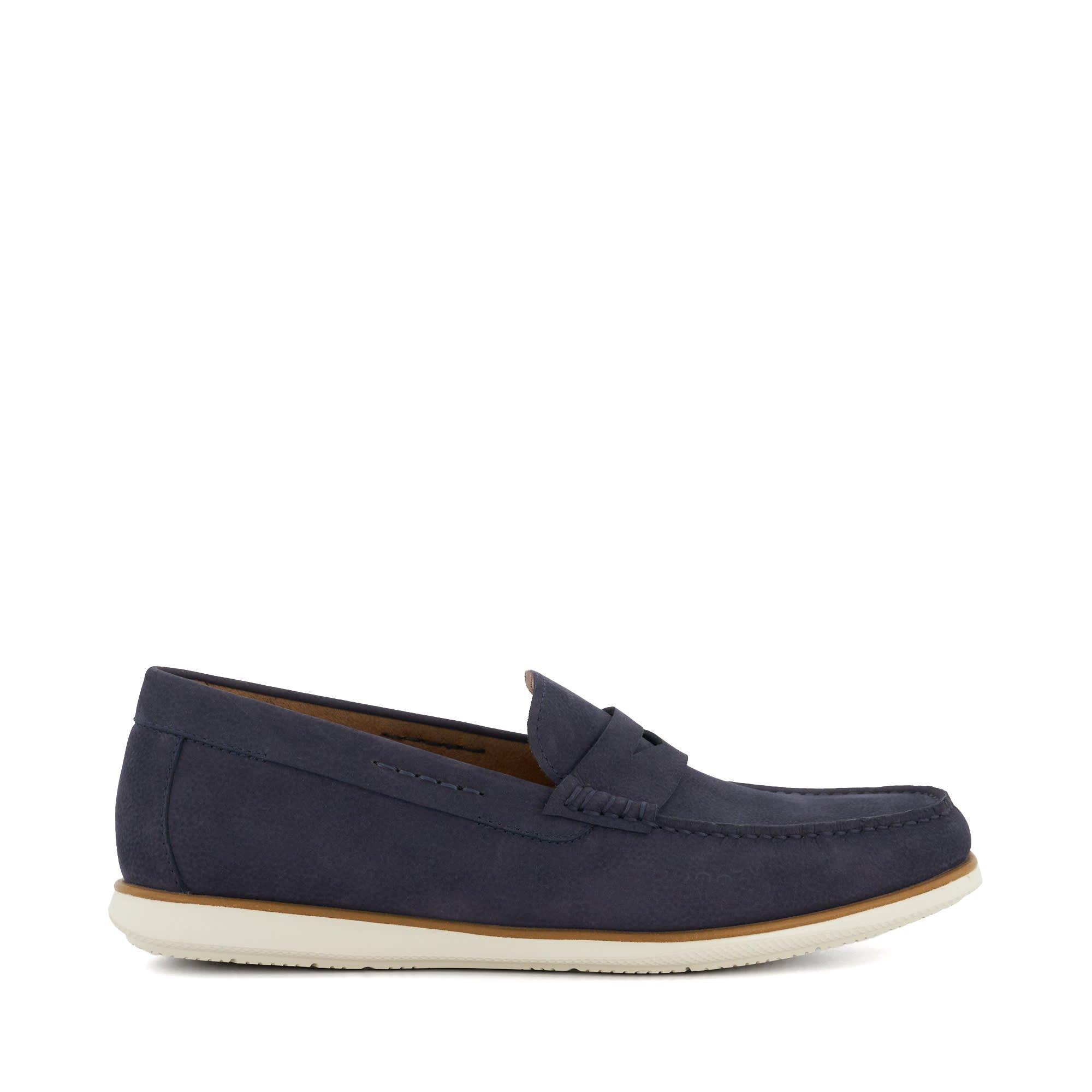 Nabuk Blu Navy 177 - Dune London - Berkly loafers - 1