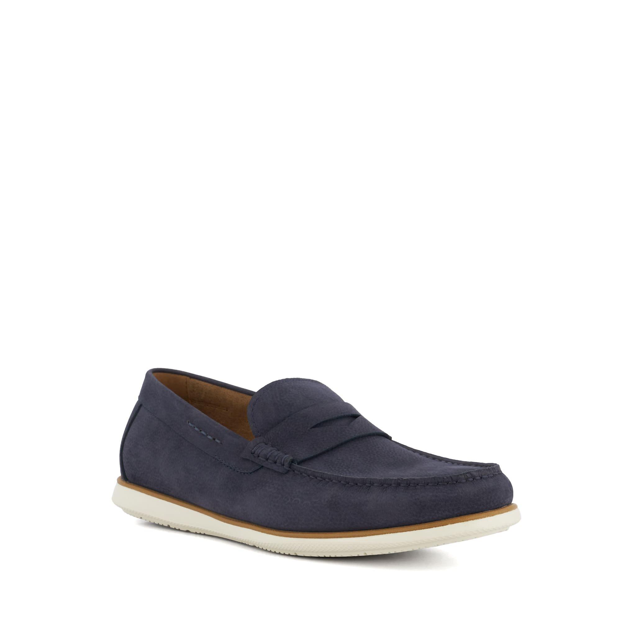 Nabuk Blu Navy 177 - Dune London - Berkly loafers - 2