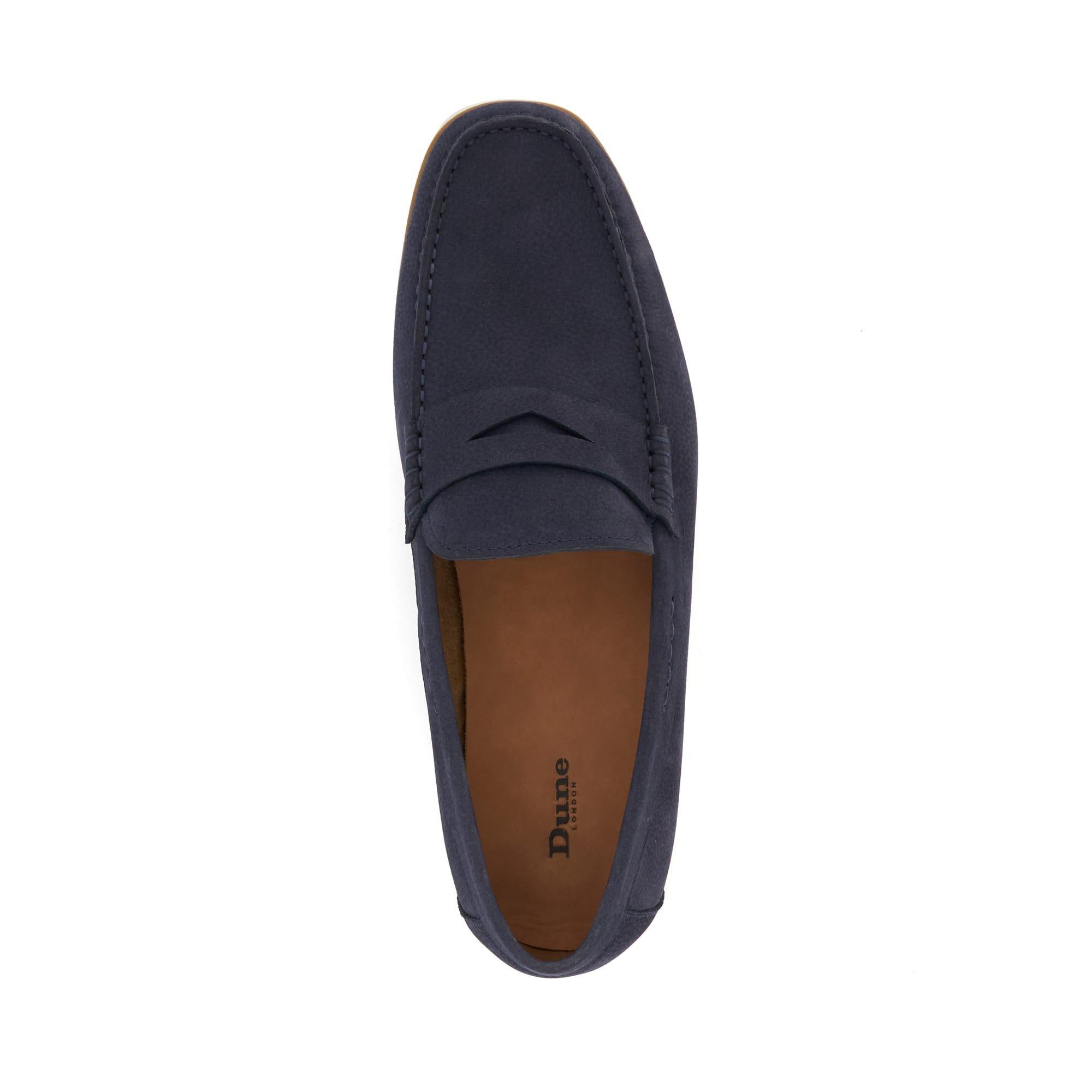 Nabuk Blu Navy 177 - Dune London - Berkly loafers - 4