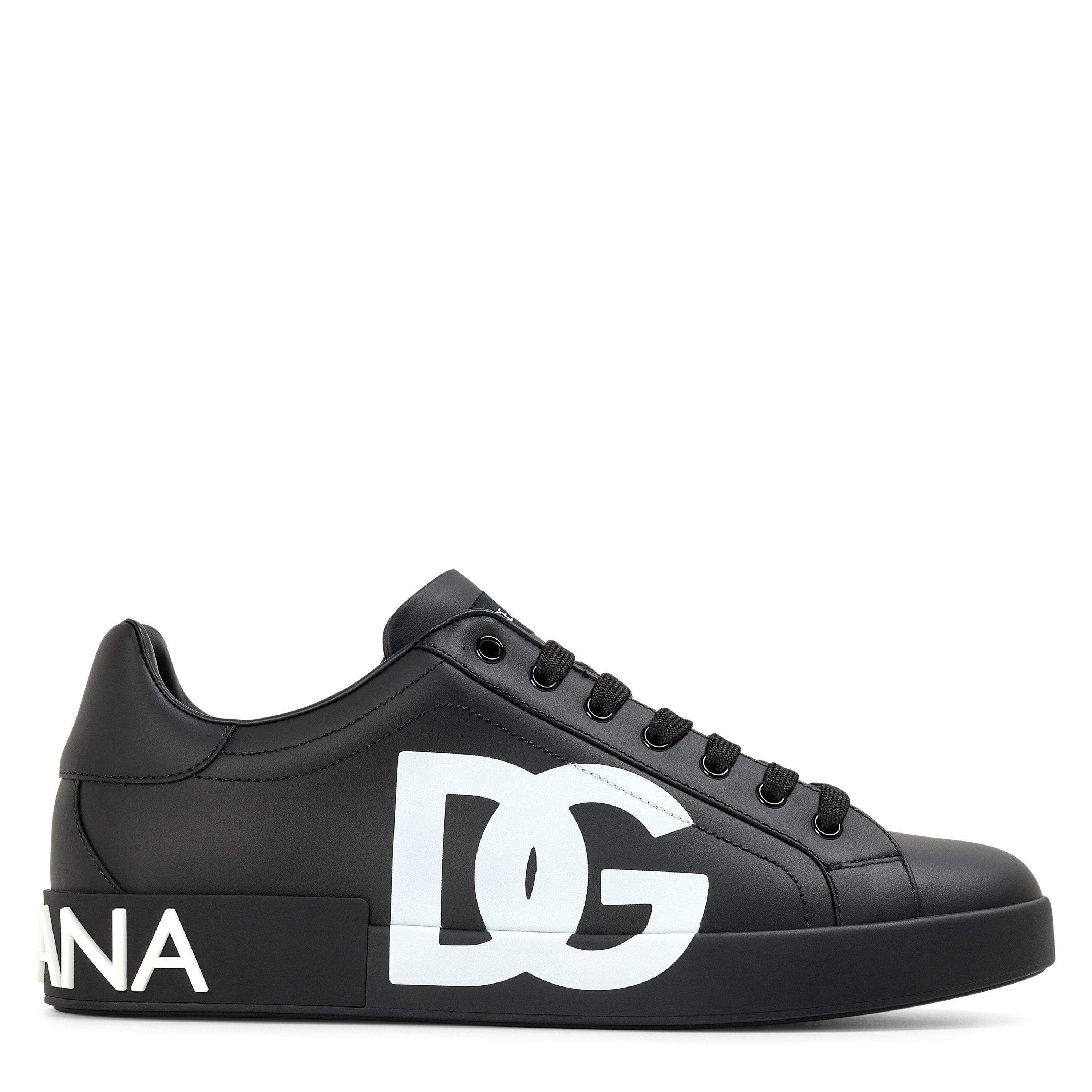 Dolce and Gabbana DG Portofino DG Logo Sn63 - Black/Black - Size 8 (42)