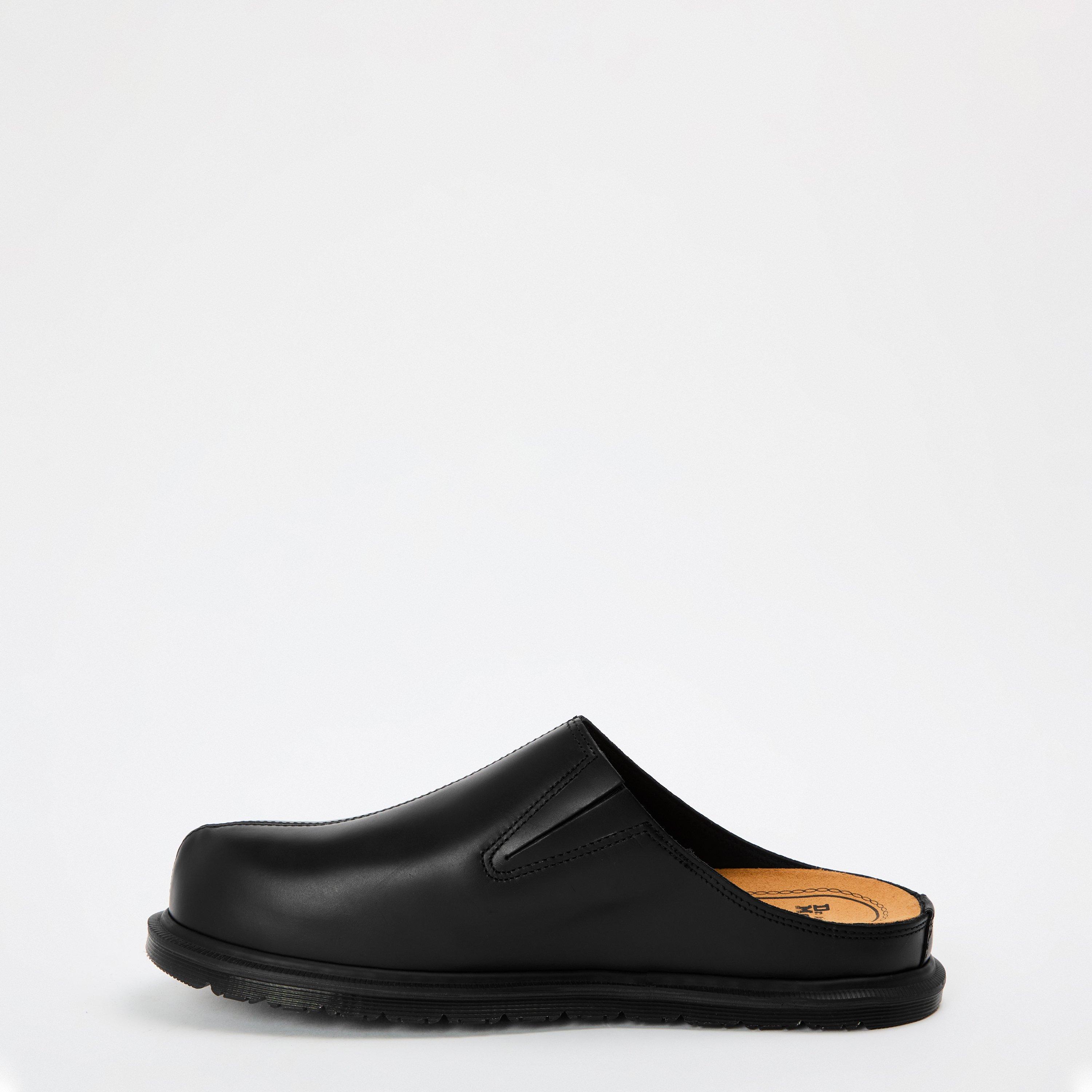 Black Orleans - Dr Martens - Men's San Flat Mules - 2