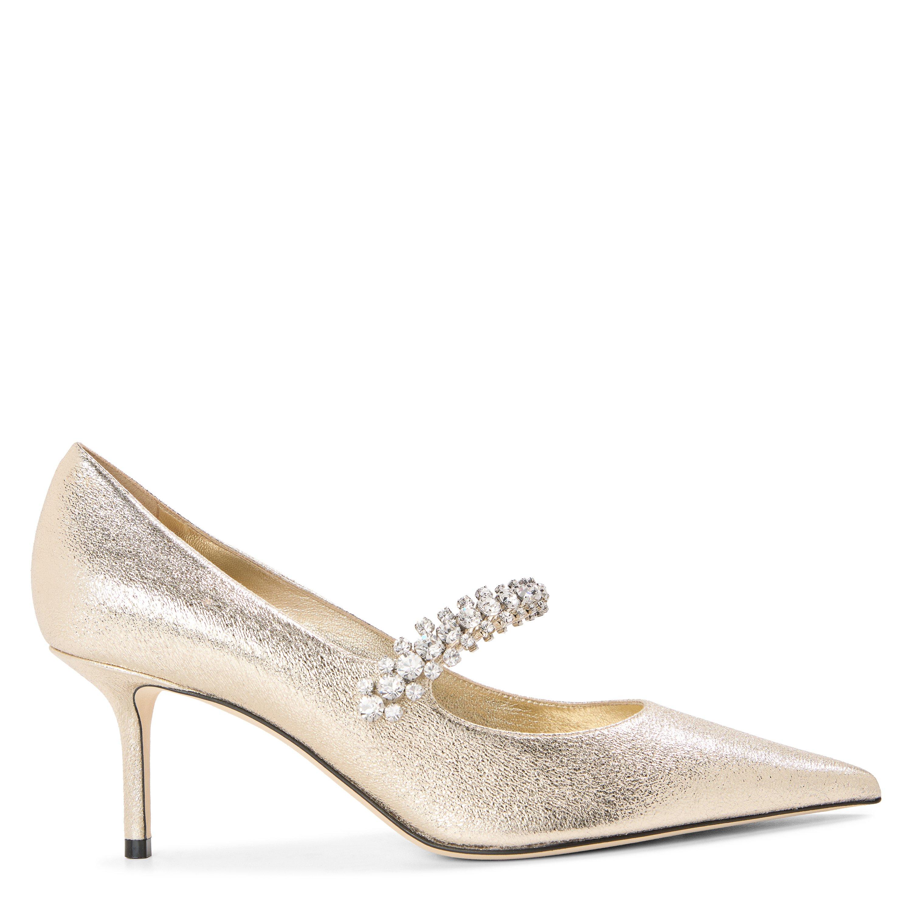 Platinum - Jimmy Choo - Women's Bing 65 Leather Mules - 1