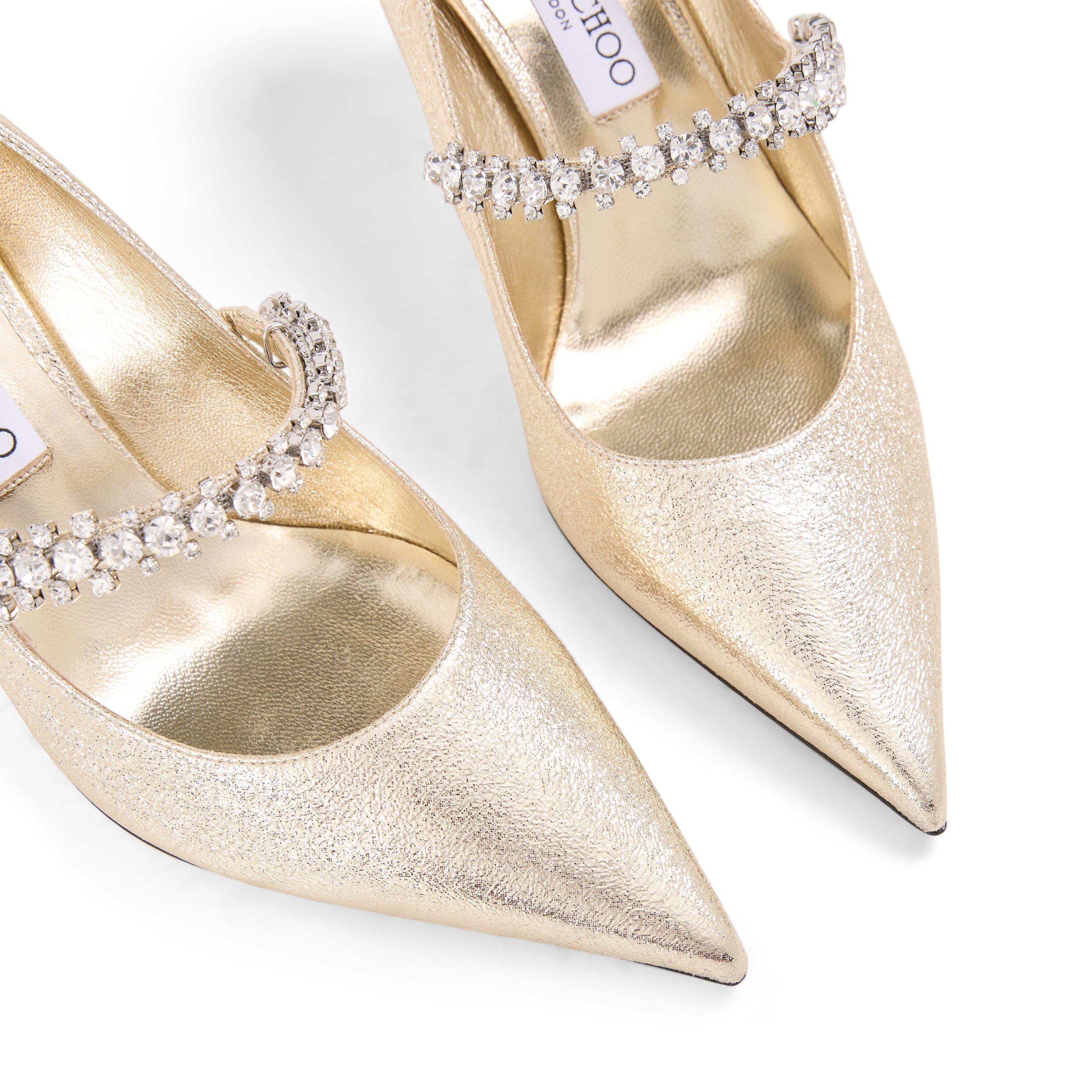 Platinum - Jimmy Choo - Women's Bing 65 Leather Mules - 3