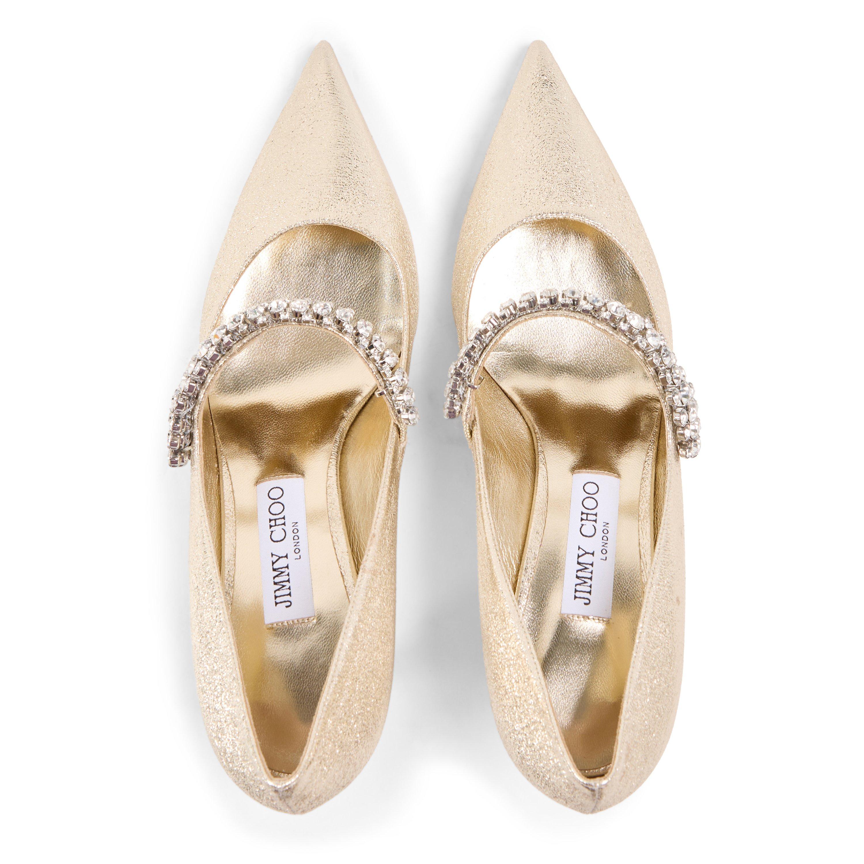 Platinum - Jimmy Choo - Women's Bing 65 Leather Mules - 4