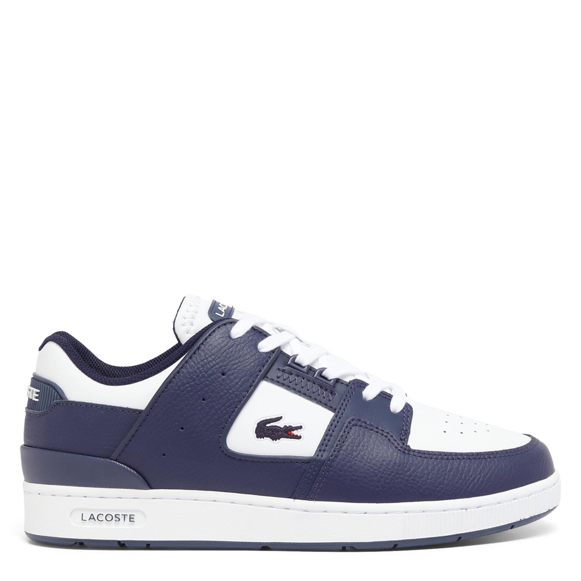 NVY/WHT - Lacoste - Court Cage Mens  Leather Shoes - 1