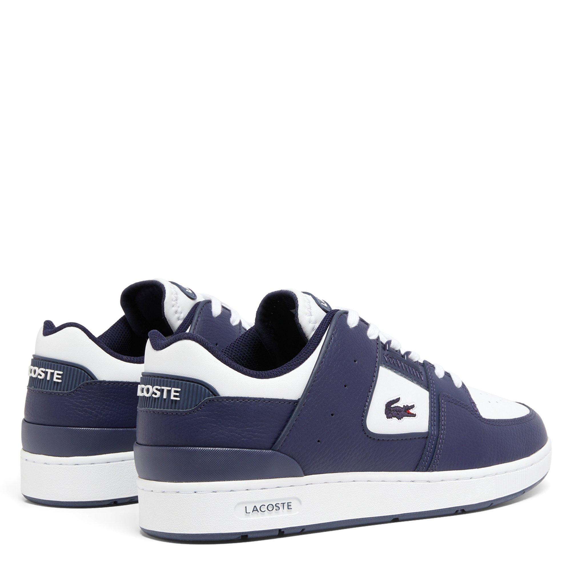 NVY/WHT - Lacoste - Court Cage Mens  Leather Shoes - 3